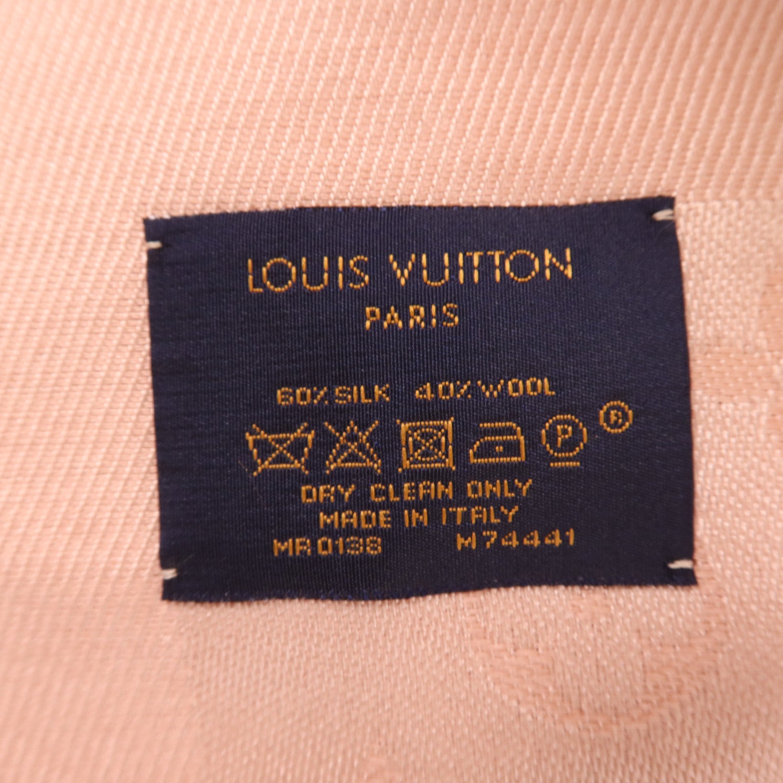LOUIS VUITTON 絲質/羊毛Scarf圍巾