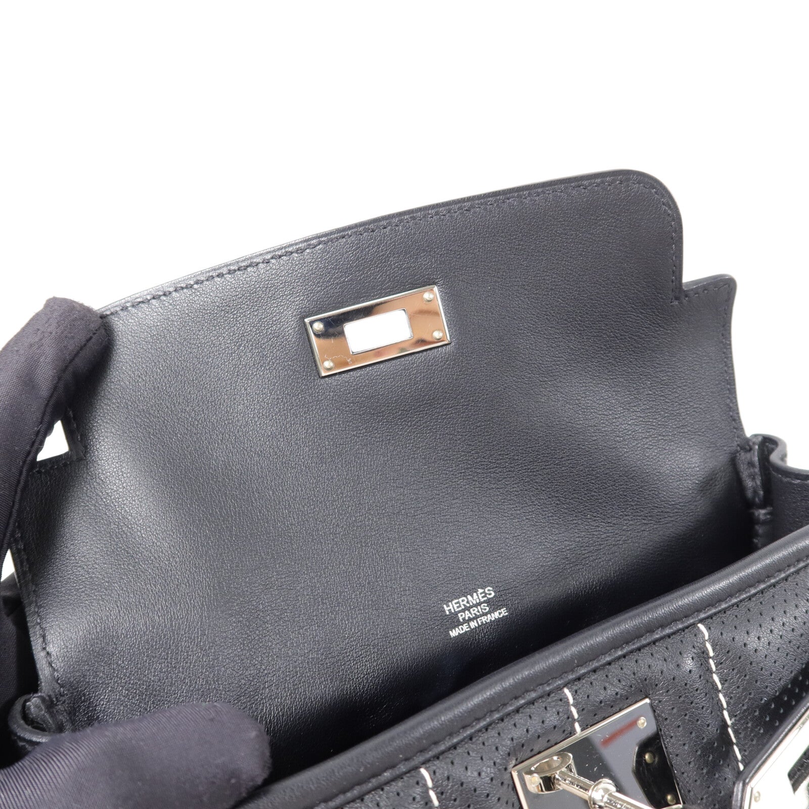 HERMES Swift皮革Berline Mini肩背袋Noir