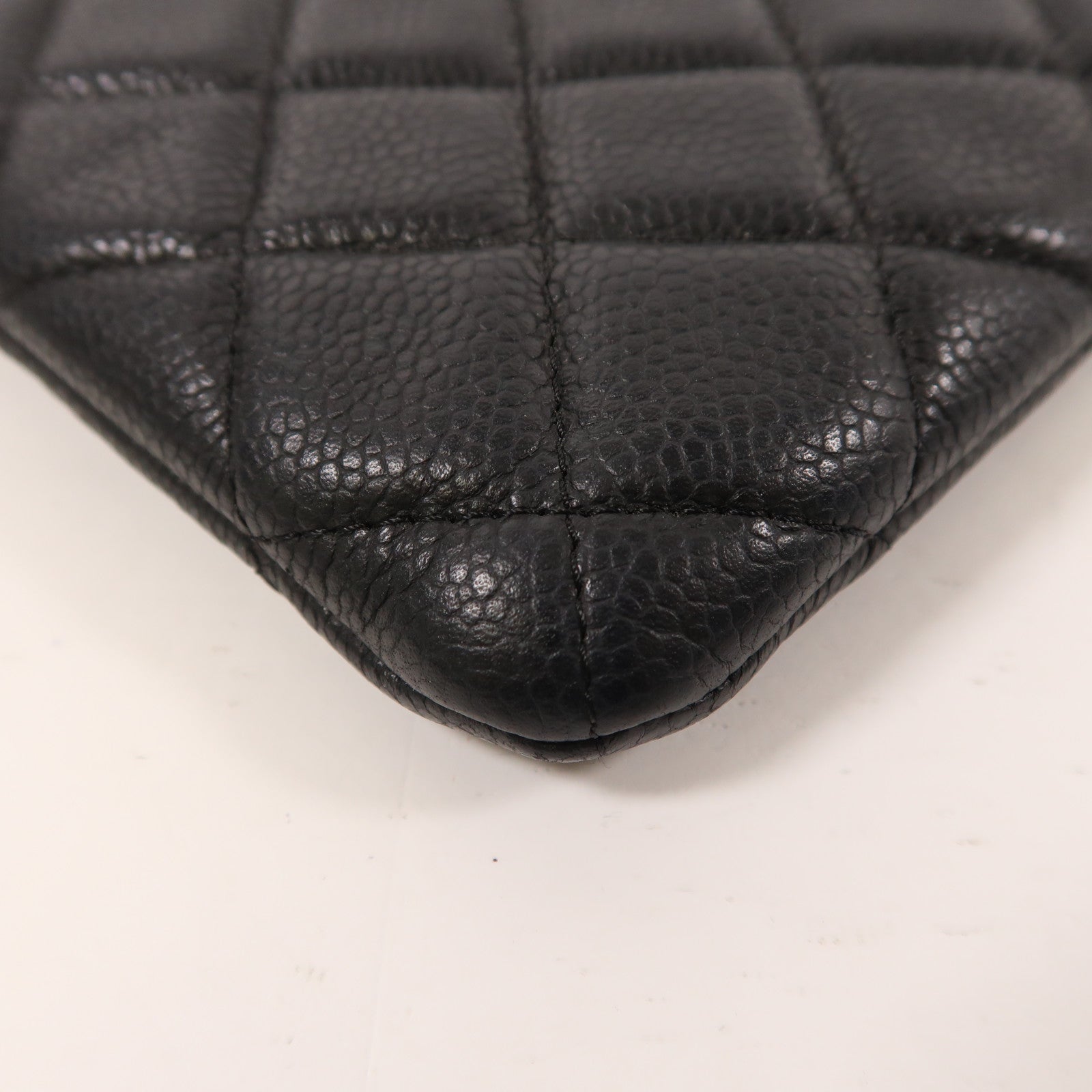 CHANEL 牛皮皮革Clutch Bag銀扣手拿包