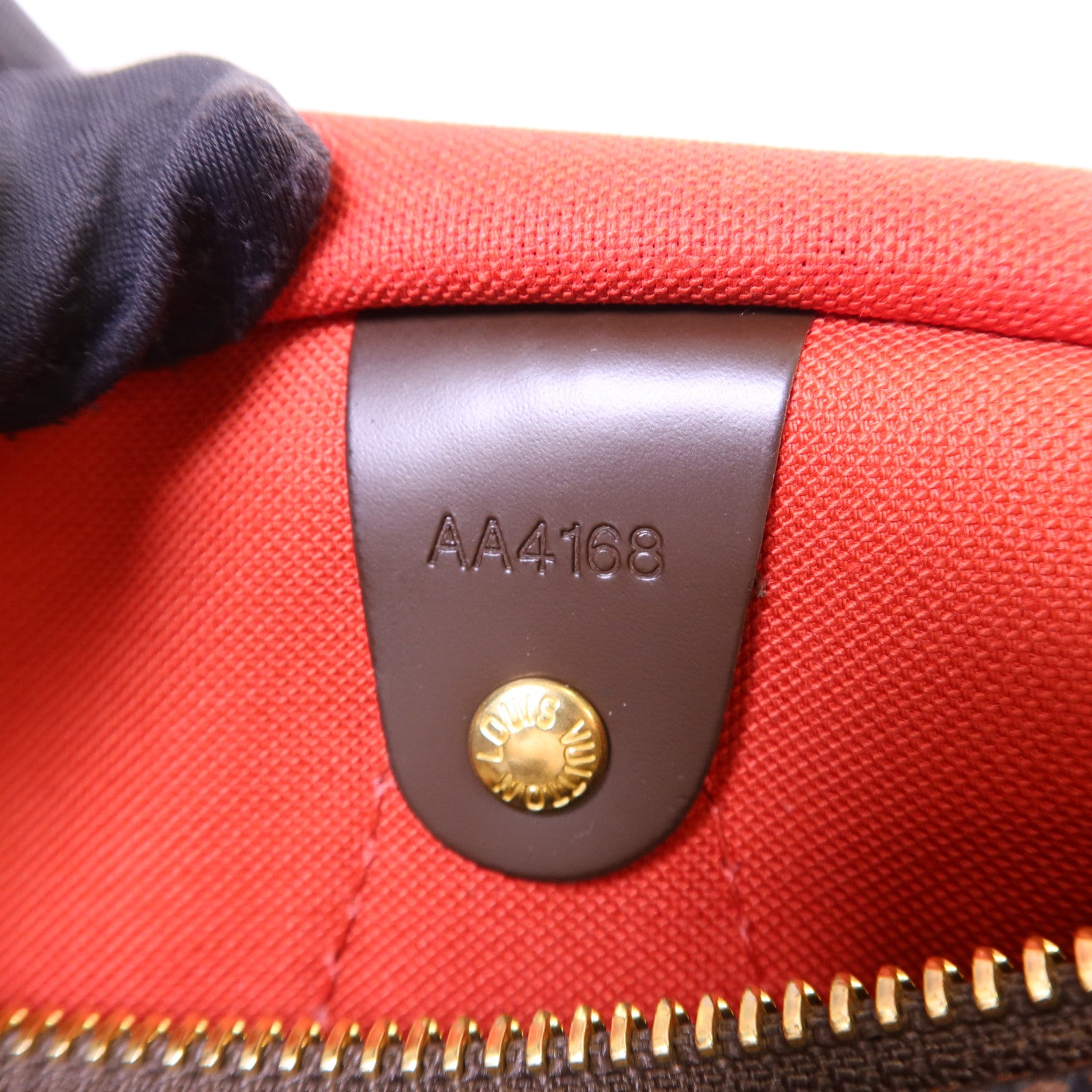 LOUIS VUITTON Damier Speedy 30金扣手挽袋