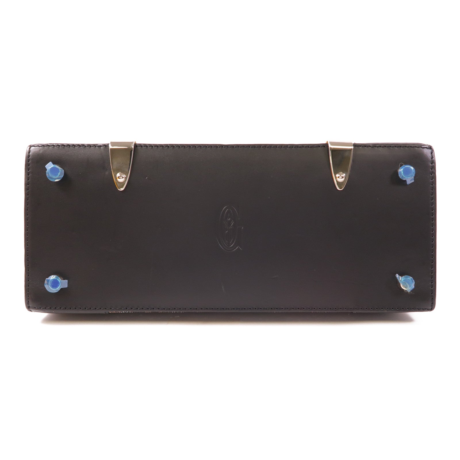 GOYARD 塗層帆布/皮革Saigon PM銀扣手挽袋