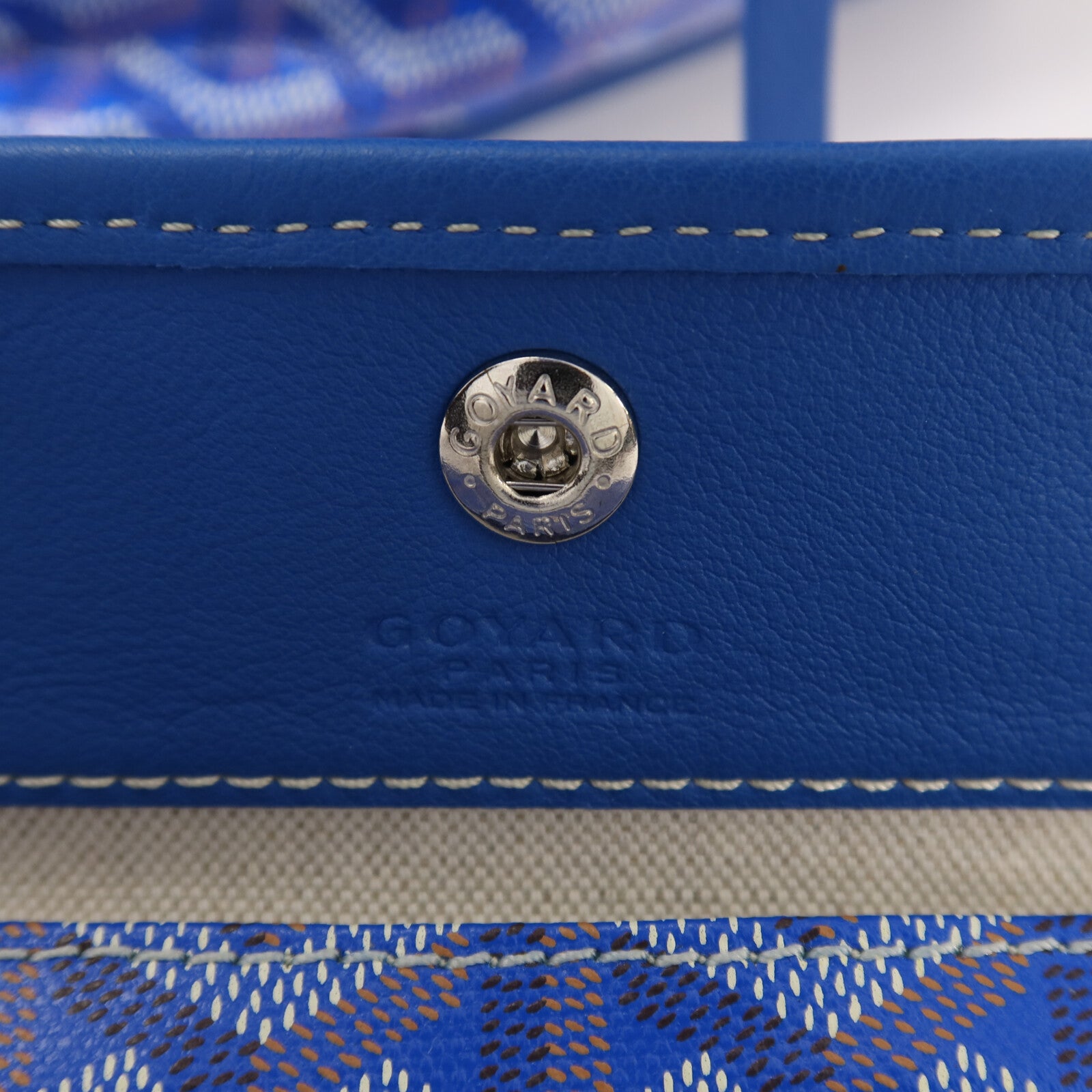 GOYARD 塗層帆布Anjou Mini銀扣手挽袋