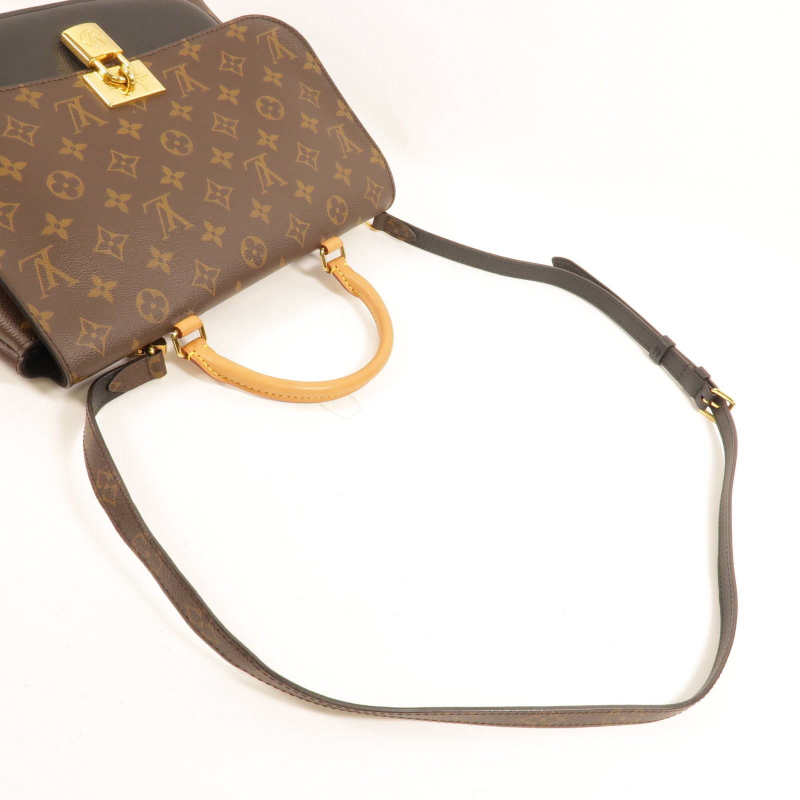 LOUIS VUITTON Monogram Marignan金扣手挽肩背兩用袋
