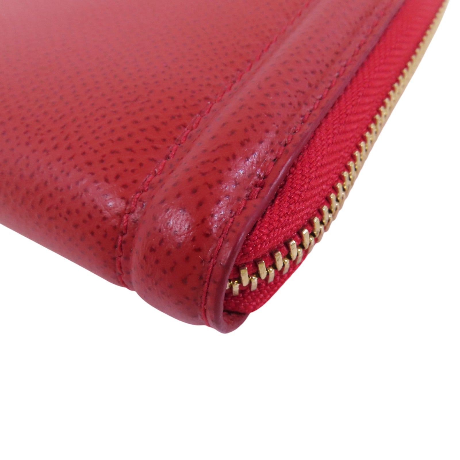 Salvatore Ferragamo 牛皮皮革Round Long Wallet金扣長錢包
