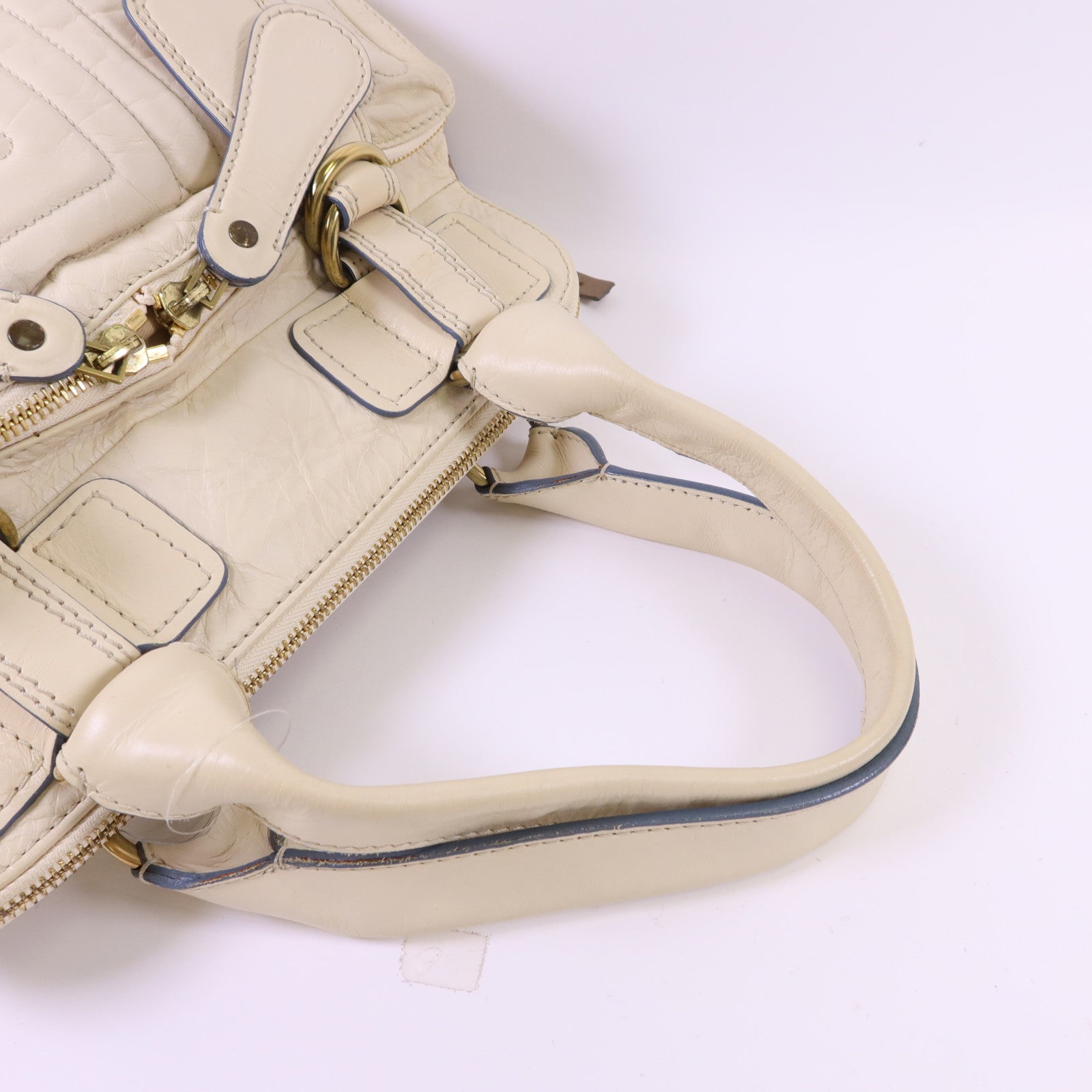 Chloe 牛皮皮革Handbag金扣手挽袋