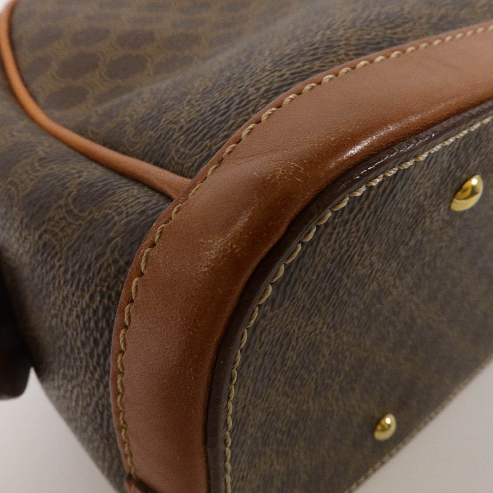 CELINE 塗層帆布Macadam Vintage Hand Bag手挽袋