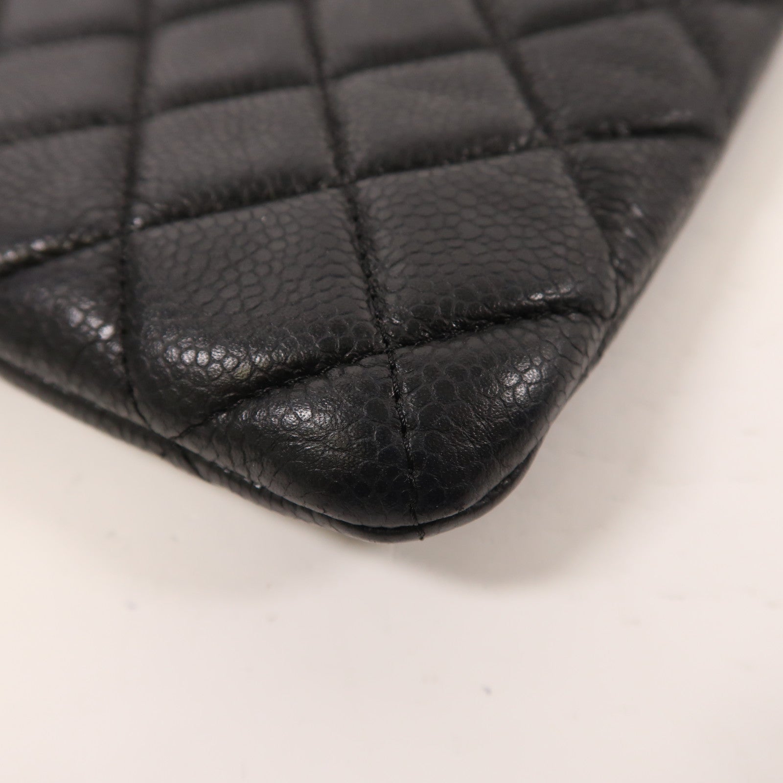 CHANEL 牛皮皮革Clutch Bag銀扣手拿包