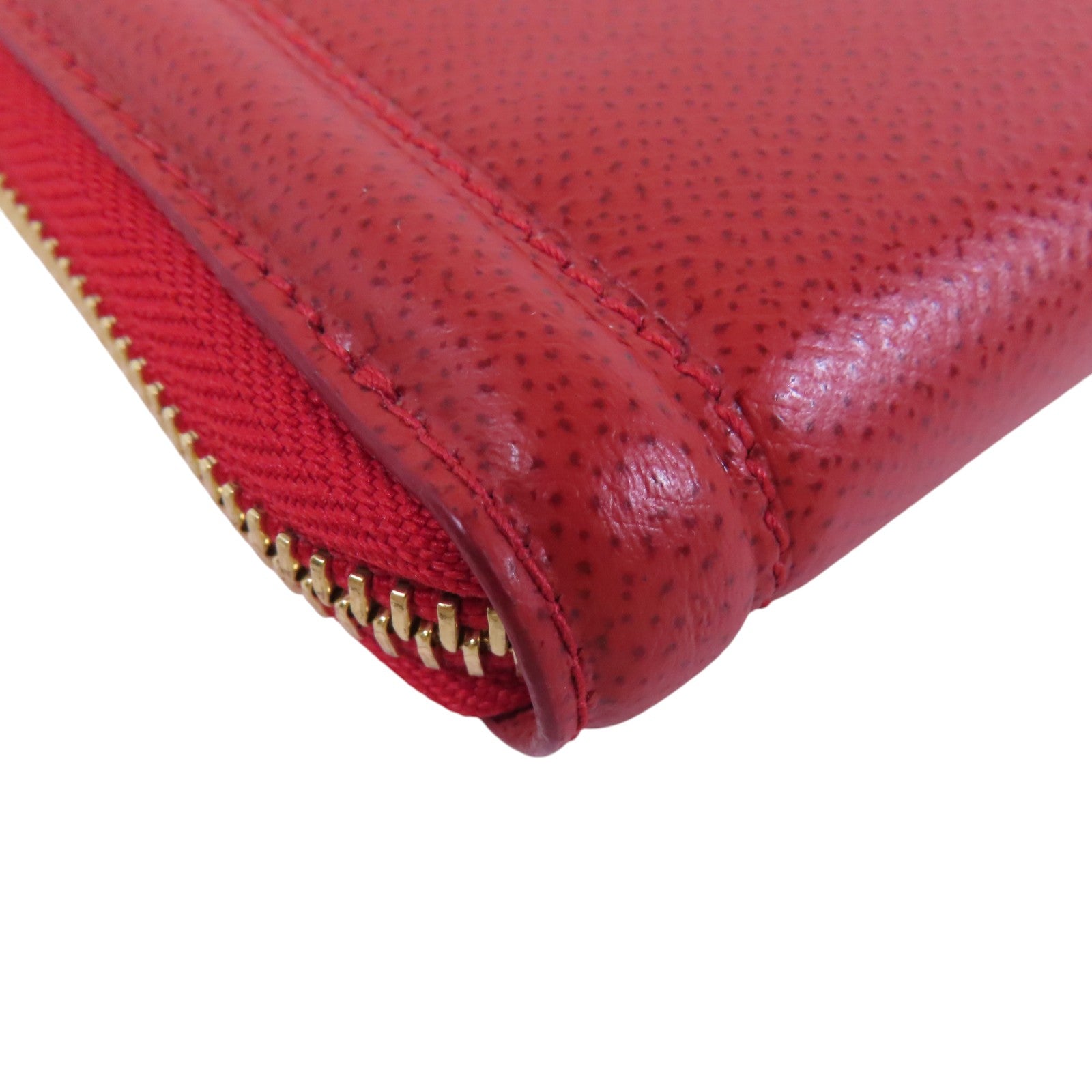 Salvatore Ferragamo 牛皮皮革Round Long Wallet金扣長錢包