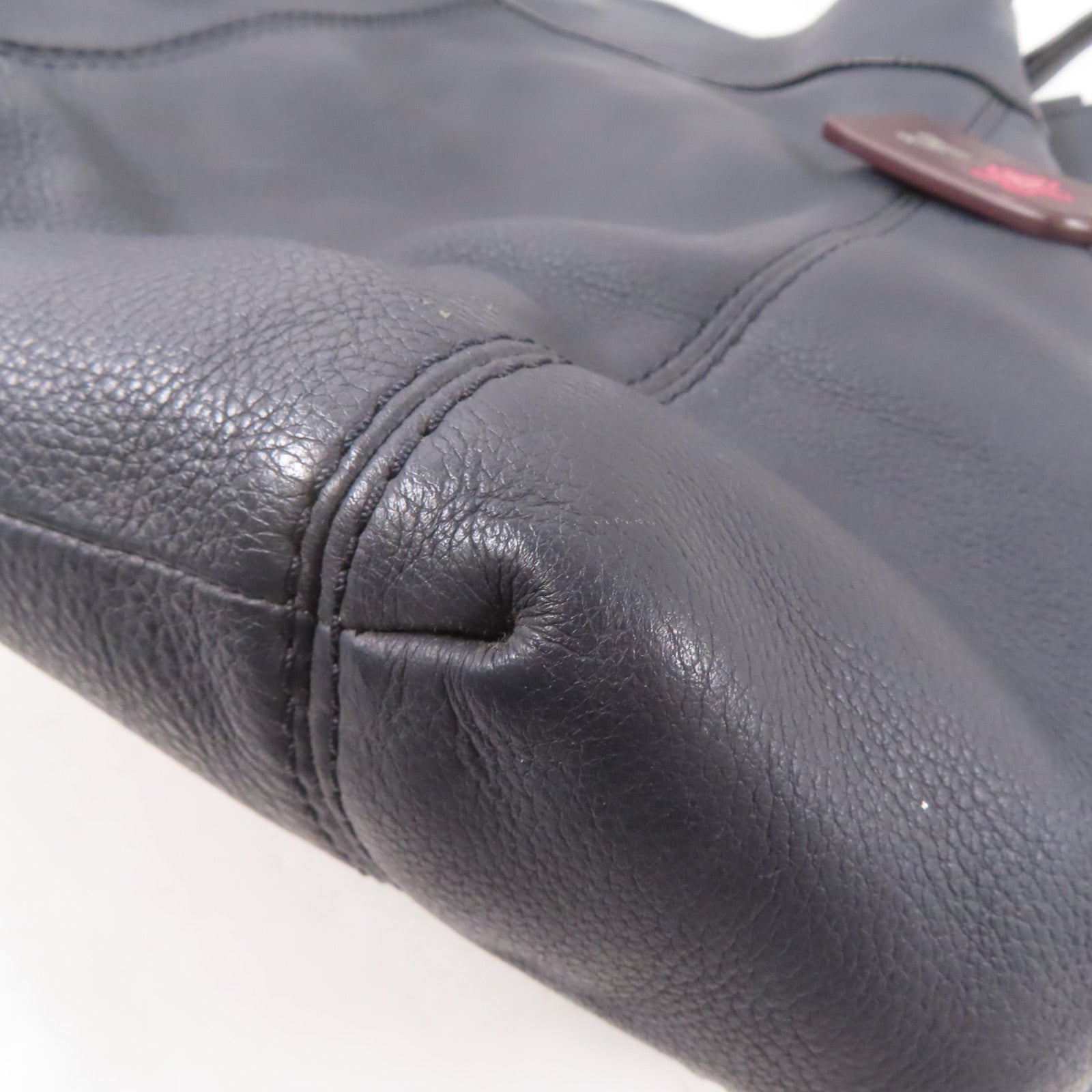 COACH 牛皮皮革Shoulder Bag金扣肩背袋深藍色