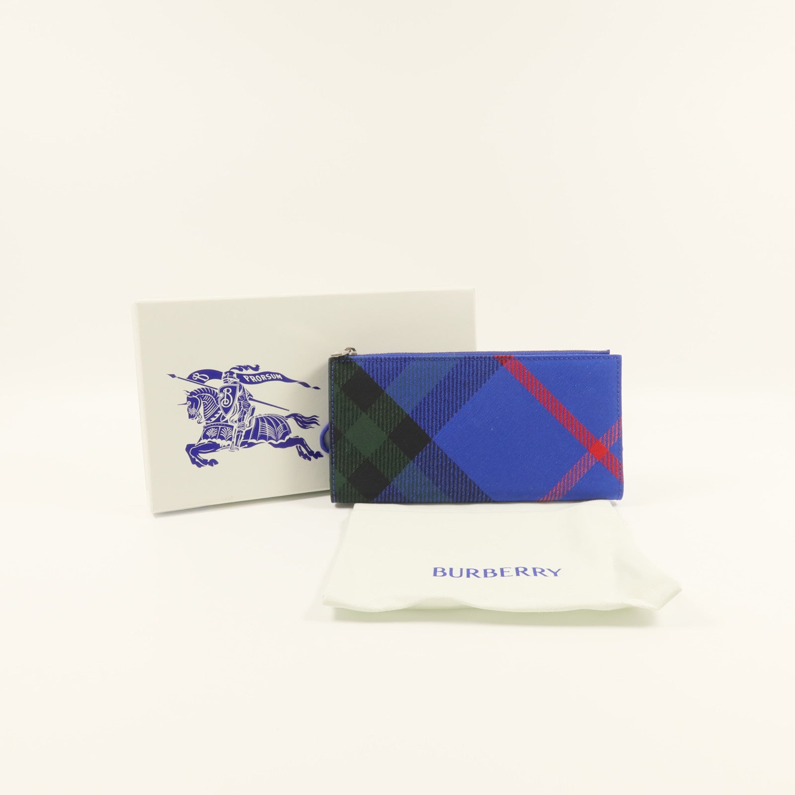 BURBERRY 棉質/聚氨酯/羊皮皮革Bifold Wallet長錢包