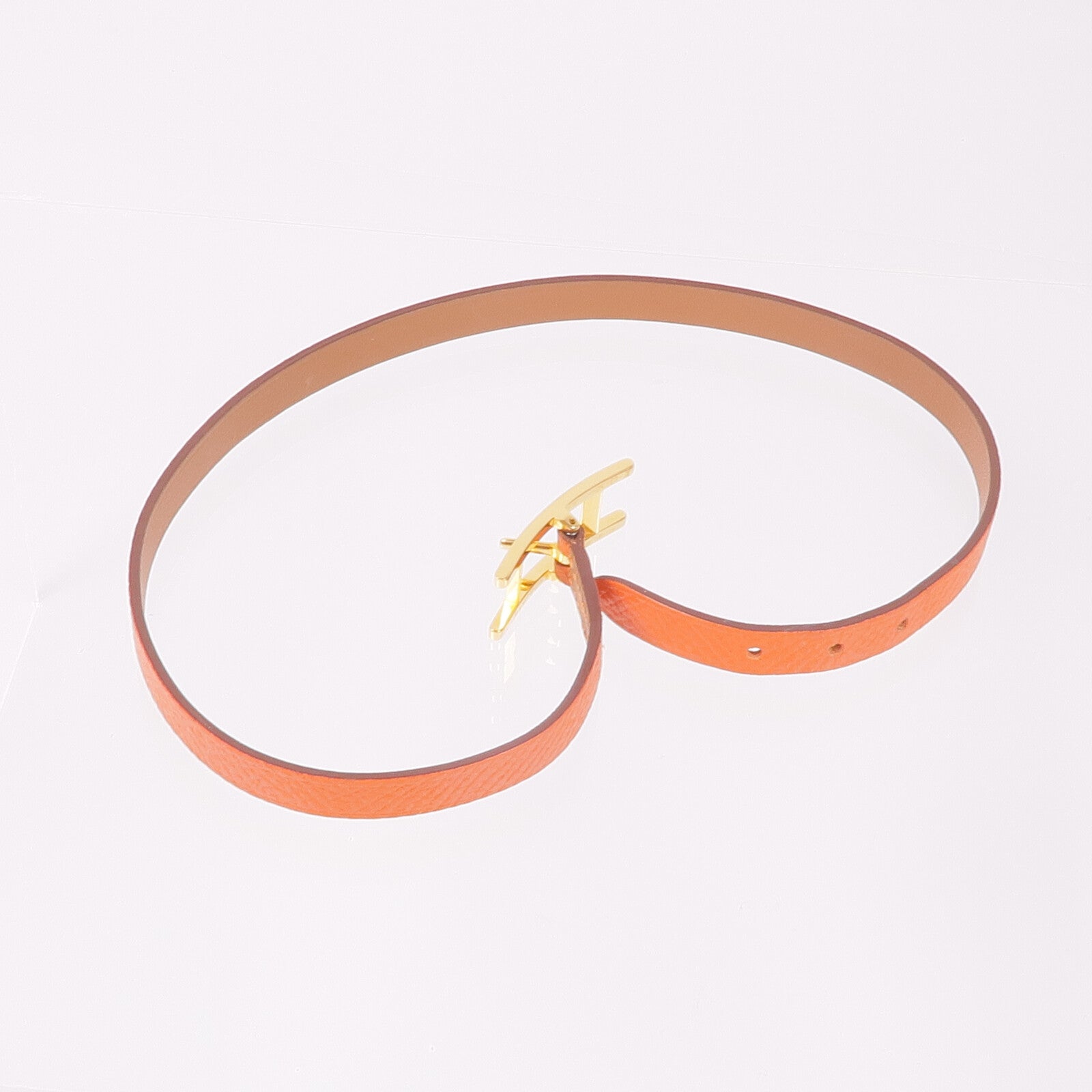 HERMES 【激減優惠】Epsom/Swift皮革Behapi Double Tour Bracelet金扣手帶