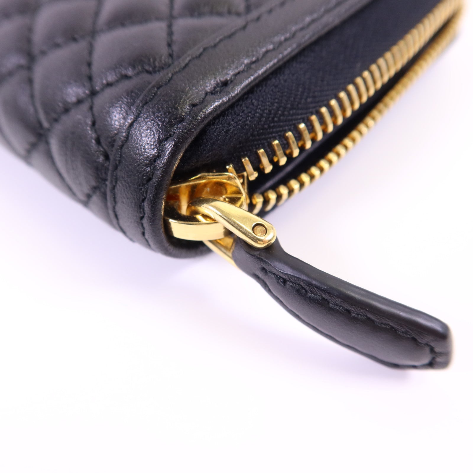 PRADA 牛皮皮革Long Round Wallet金扣長錢包