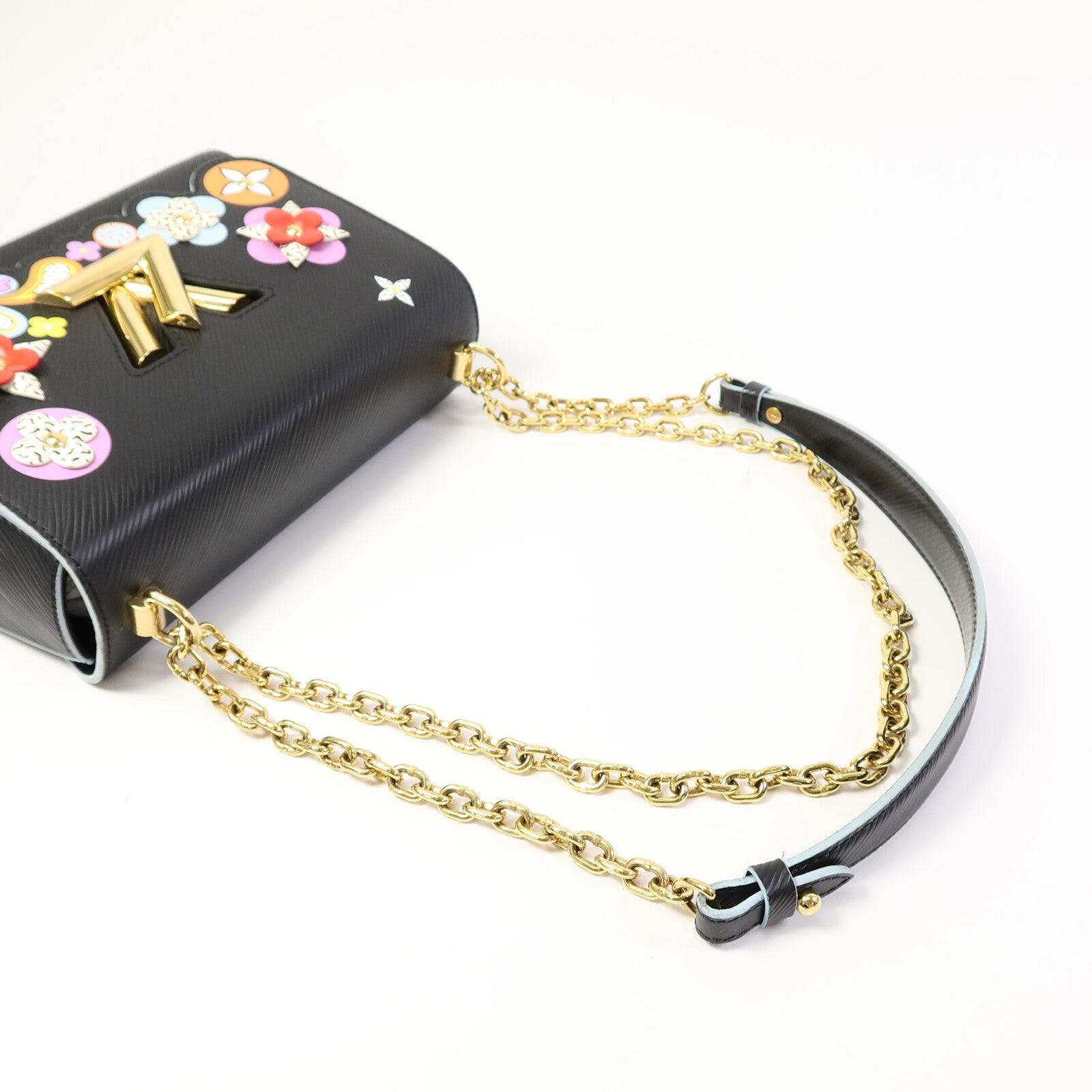 LOUIS VUITTON Epi Twist MM鏈帶手挽肩背兩用袋
