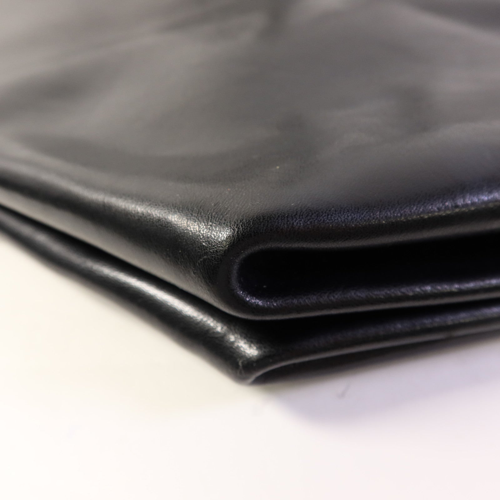 CELINE 牛皮皮革Tote Bag銀扣手挽袋