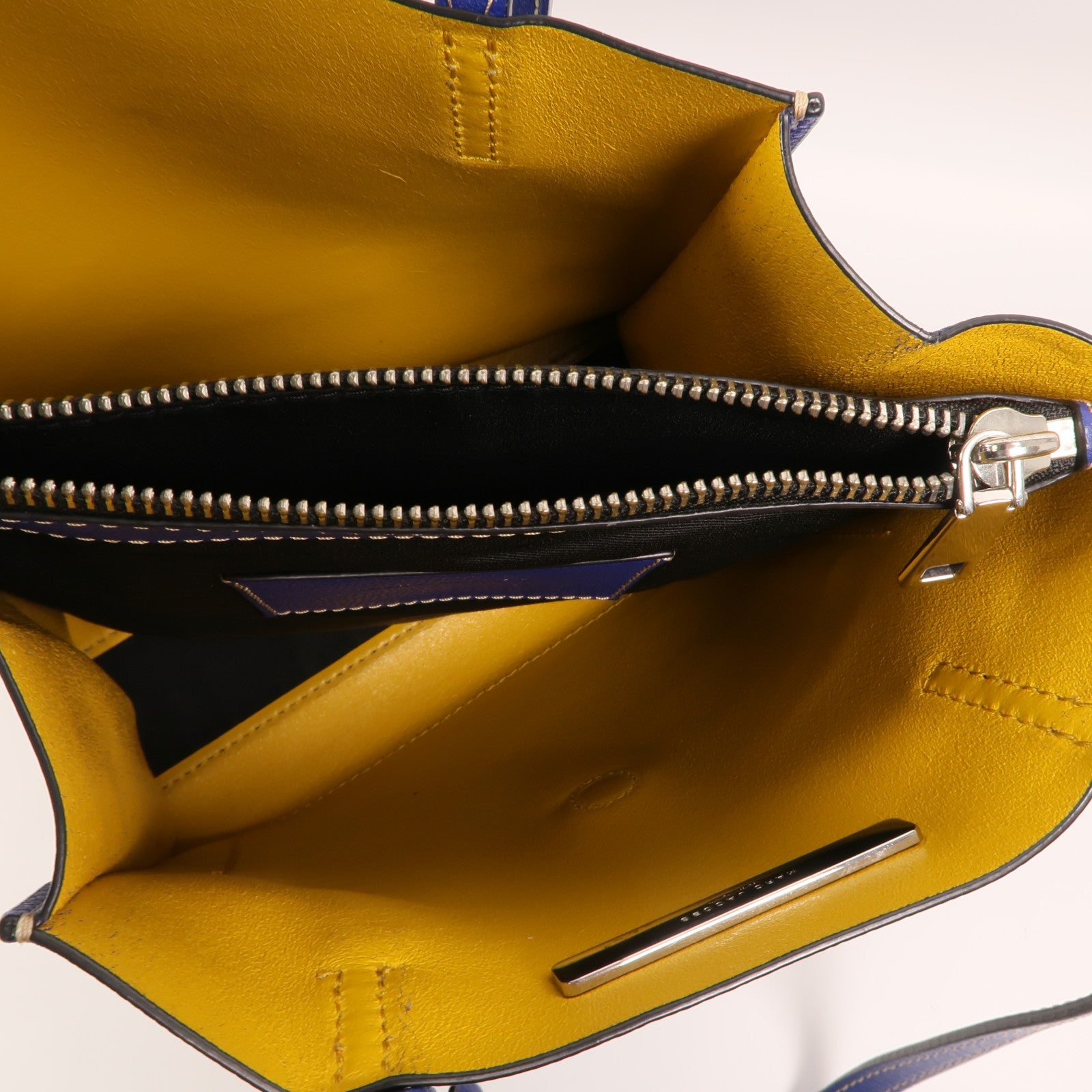 MARC JACOBS 牛皮皮革Shoulder Tote銀扣肩背袋