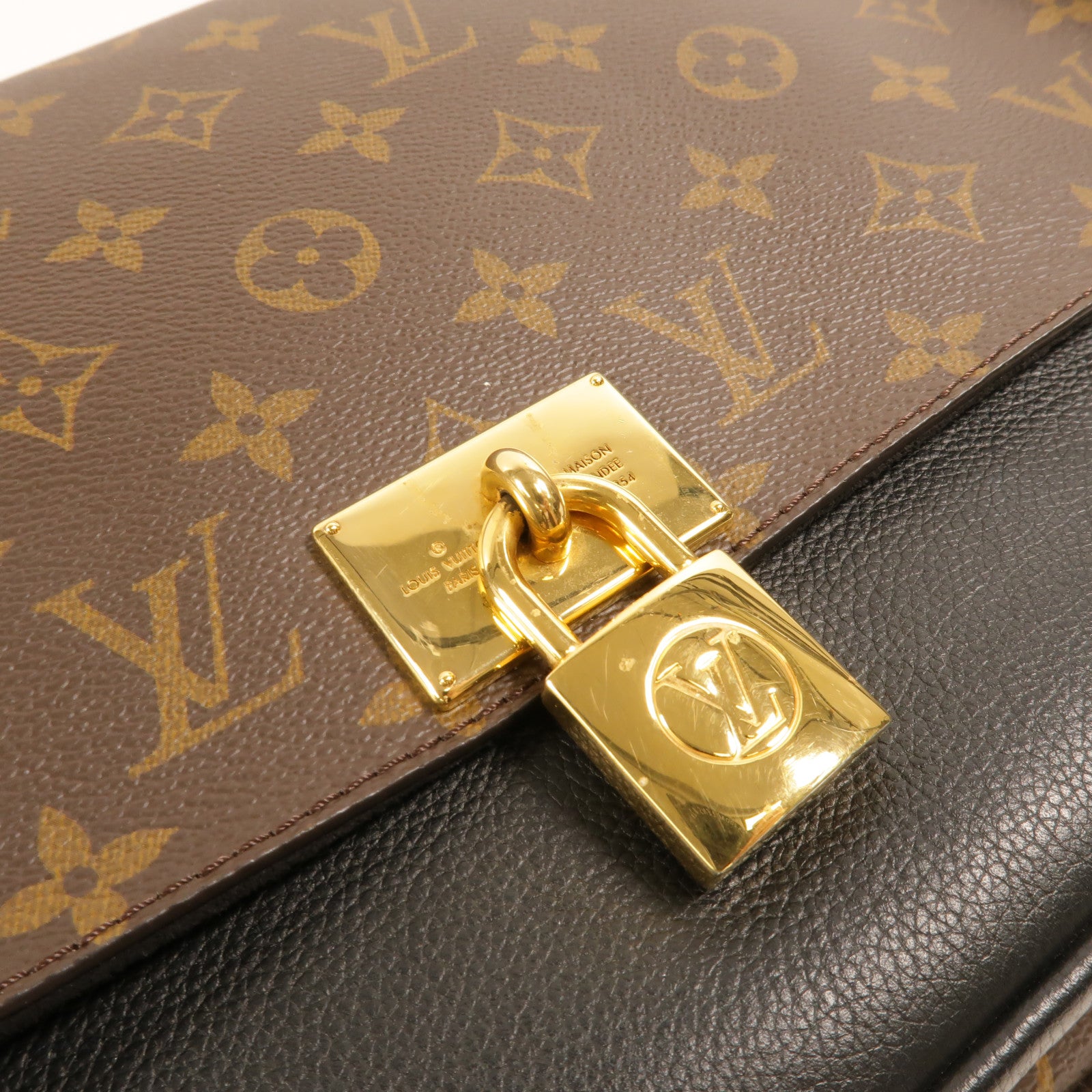 LOUIS VUITTON Monogram Marignan金扣手挽肩背兩用袋