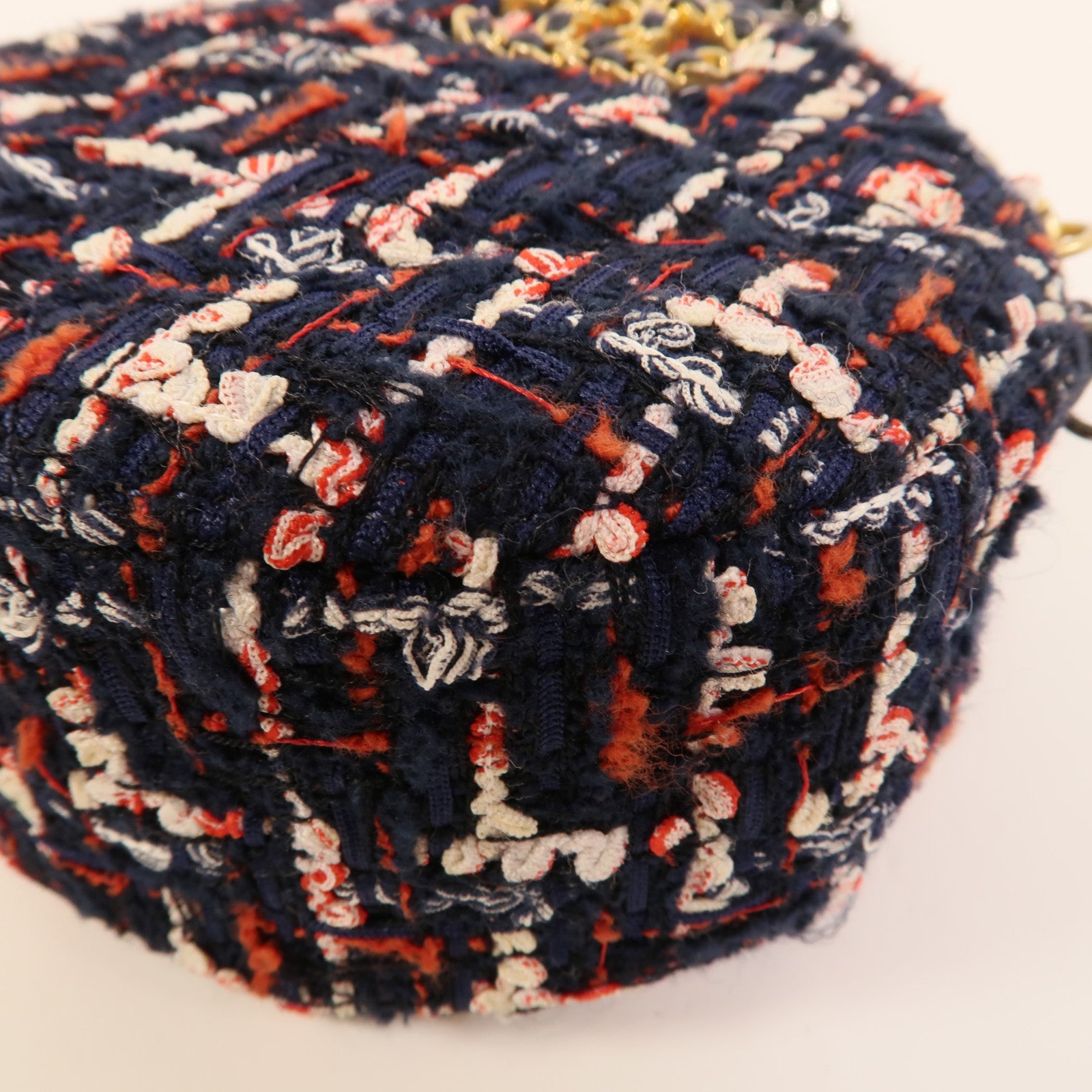 CHANEL Tweed Chain Shoulder肩背袋