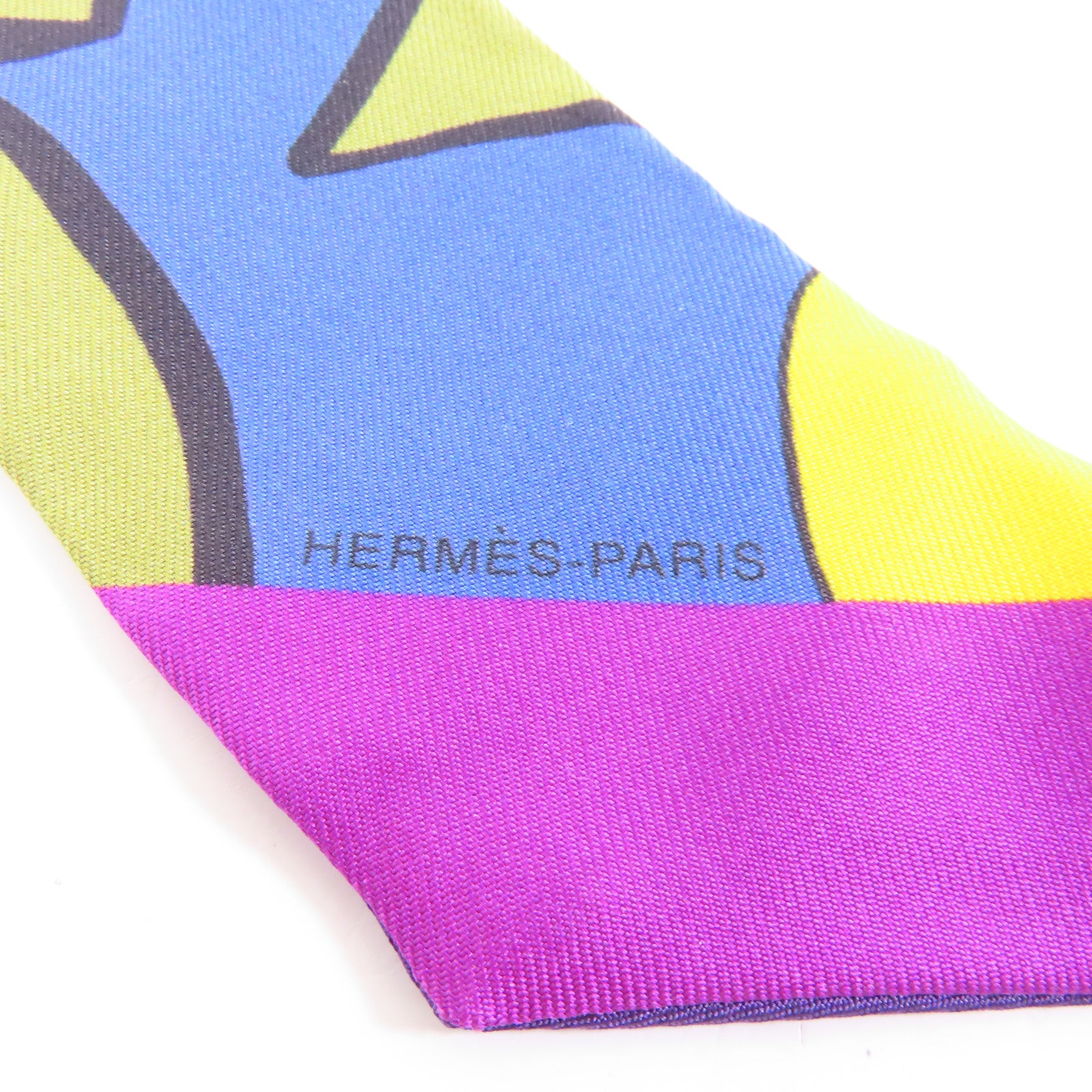 HERMES 絲質Twilly絲巾彩色