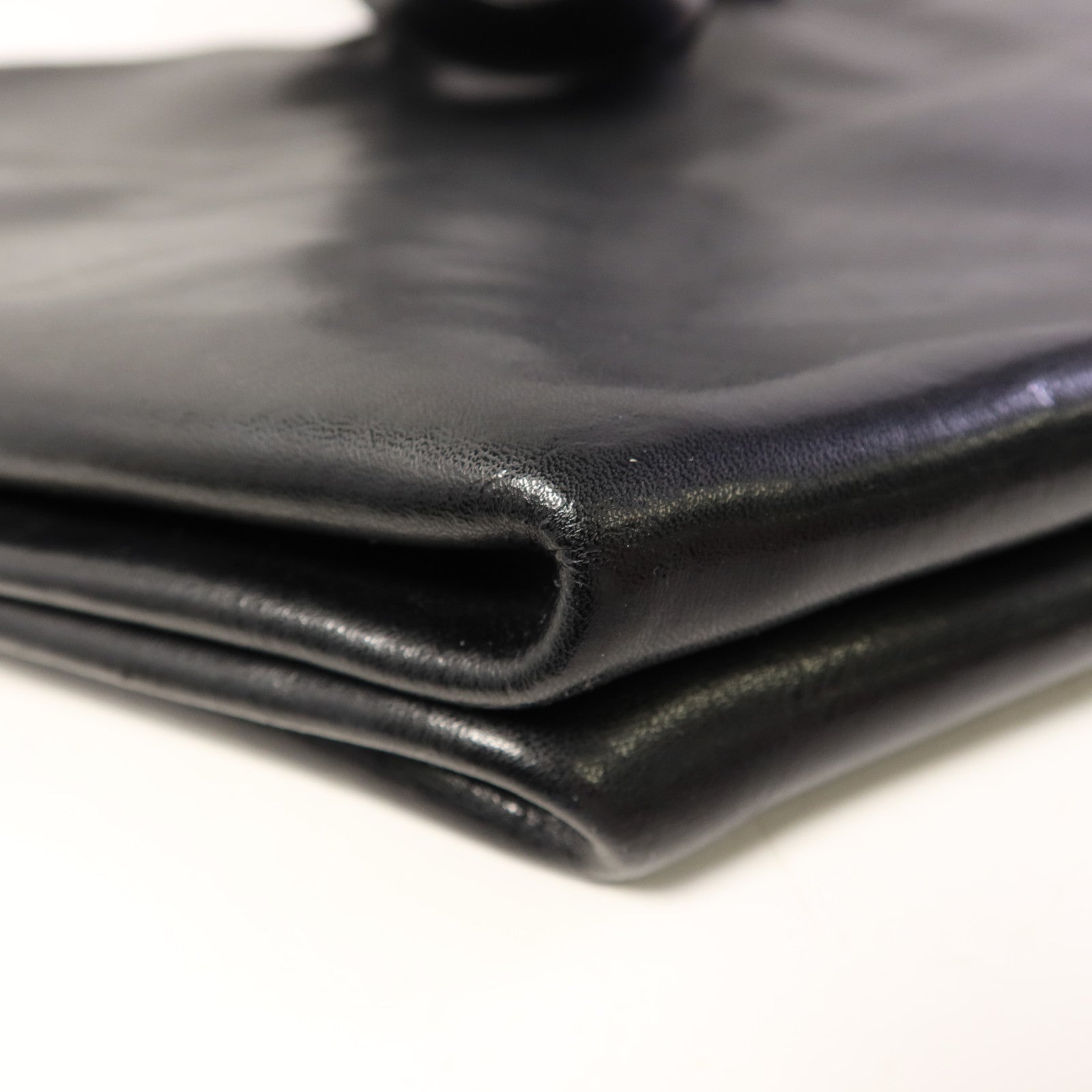 CELINE 牛皮皮革Tote Bag銀扣手挽袋