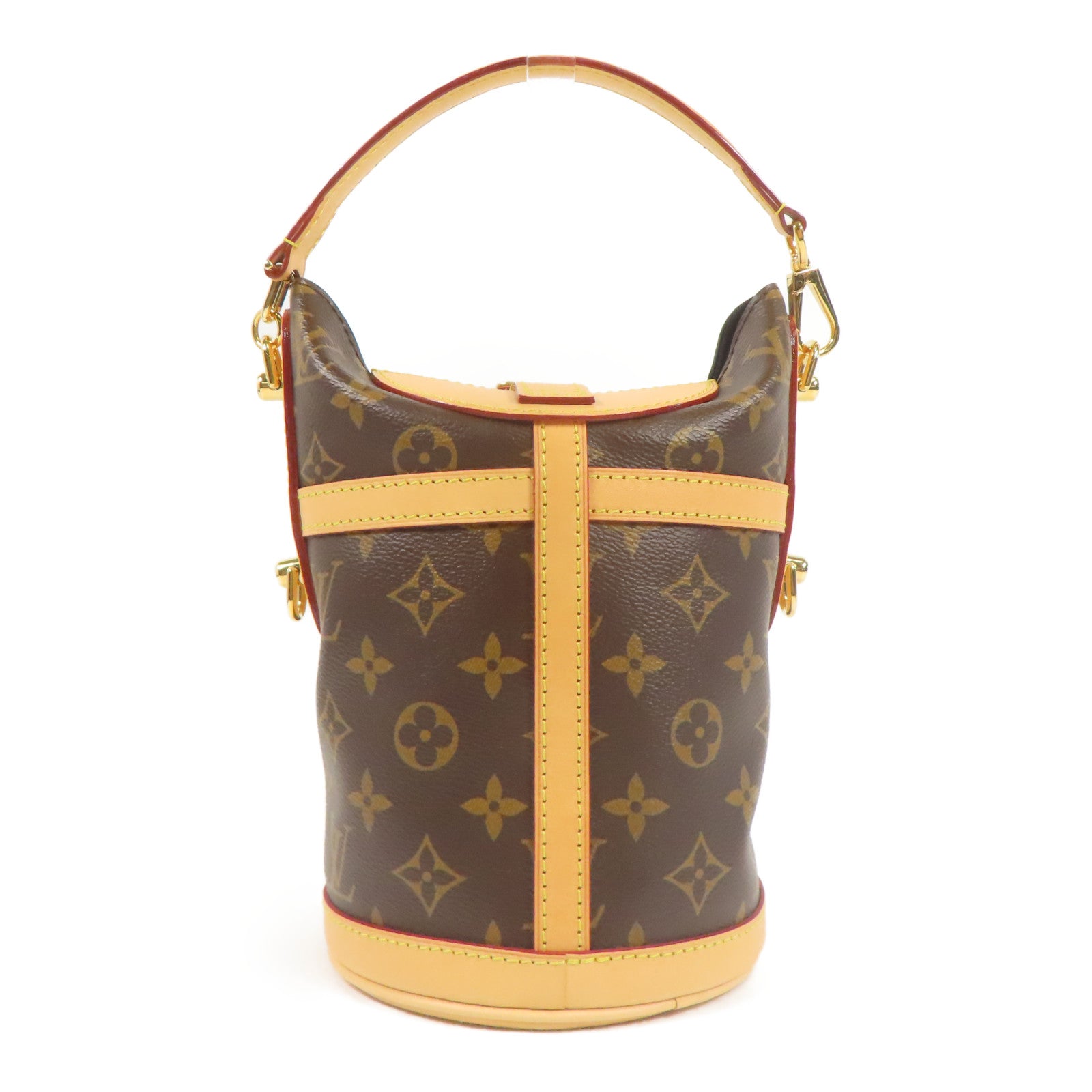 LOUIS VUITTON 【激減優惠】Monogram Duffle金扣手挽肩背兩用袋棕色