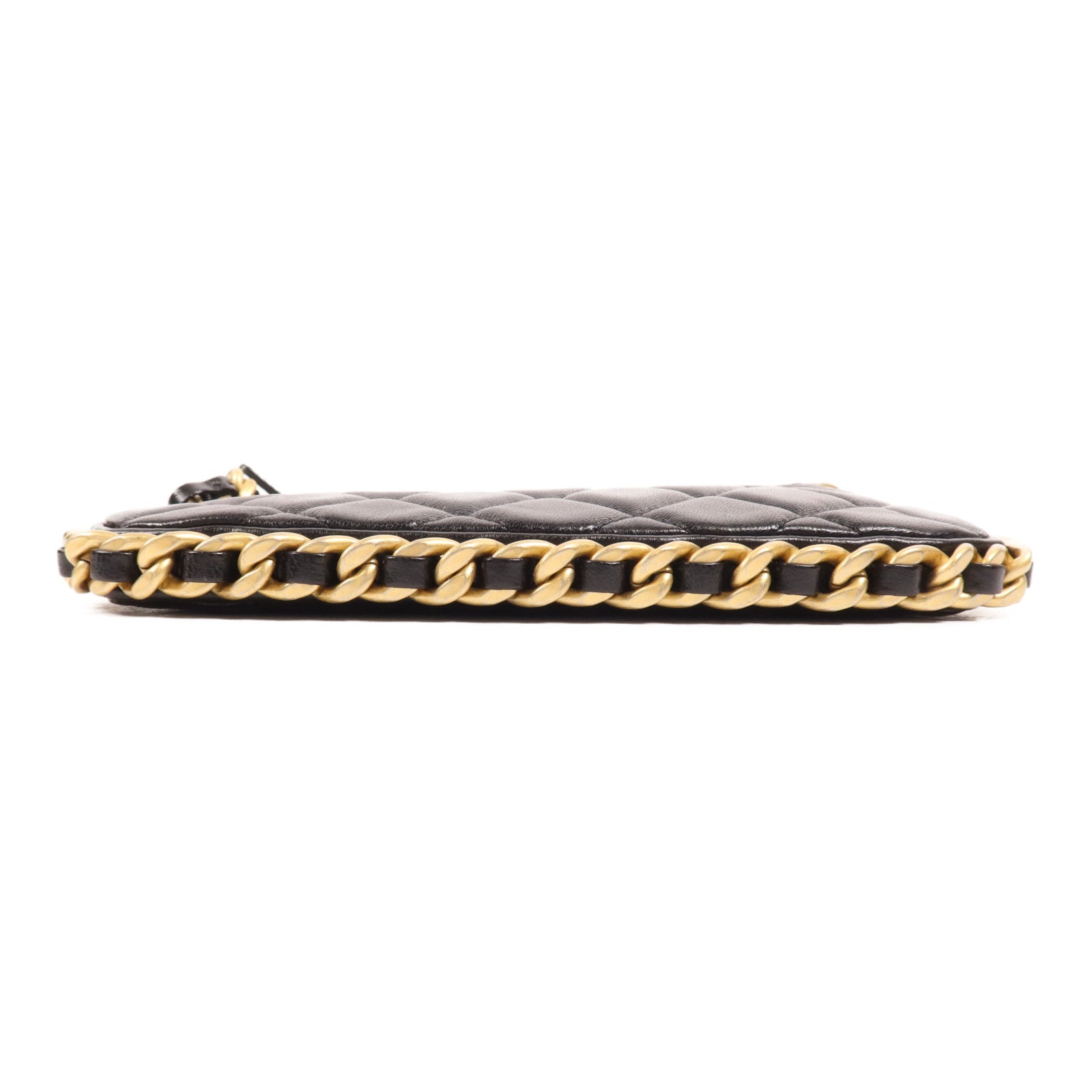 CHANEL 【激減優惠】牛皮皮革Chain Shoulder金扣手挽肩背兩用袋