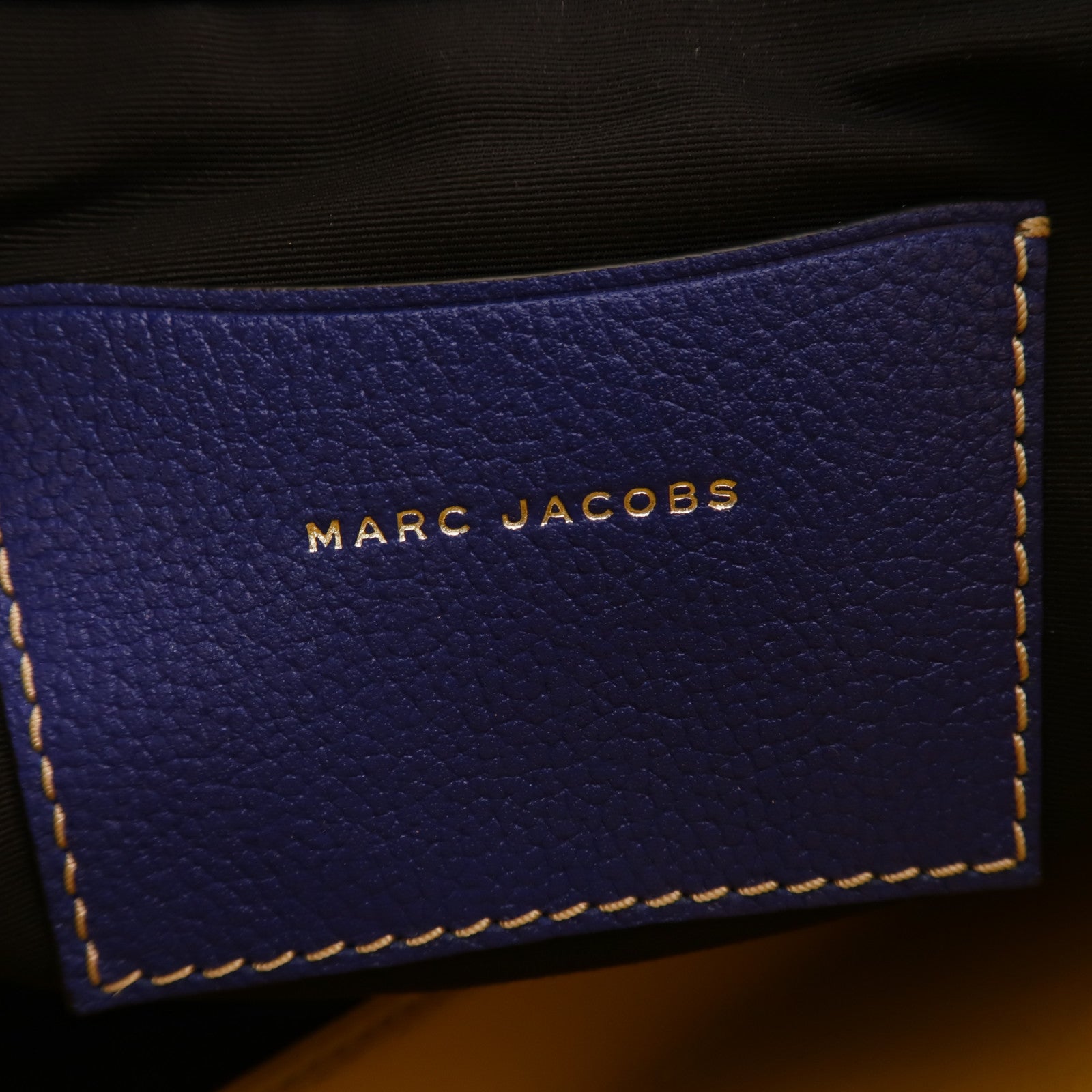 MARC JACOBS 牛皮皮革Shoulder Tote銀扣肩背袋