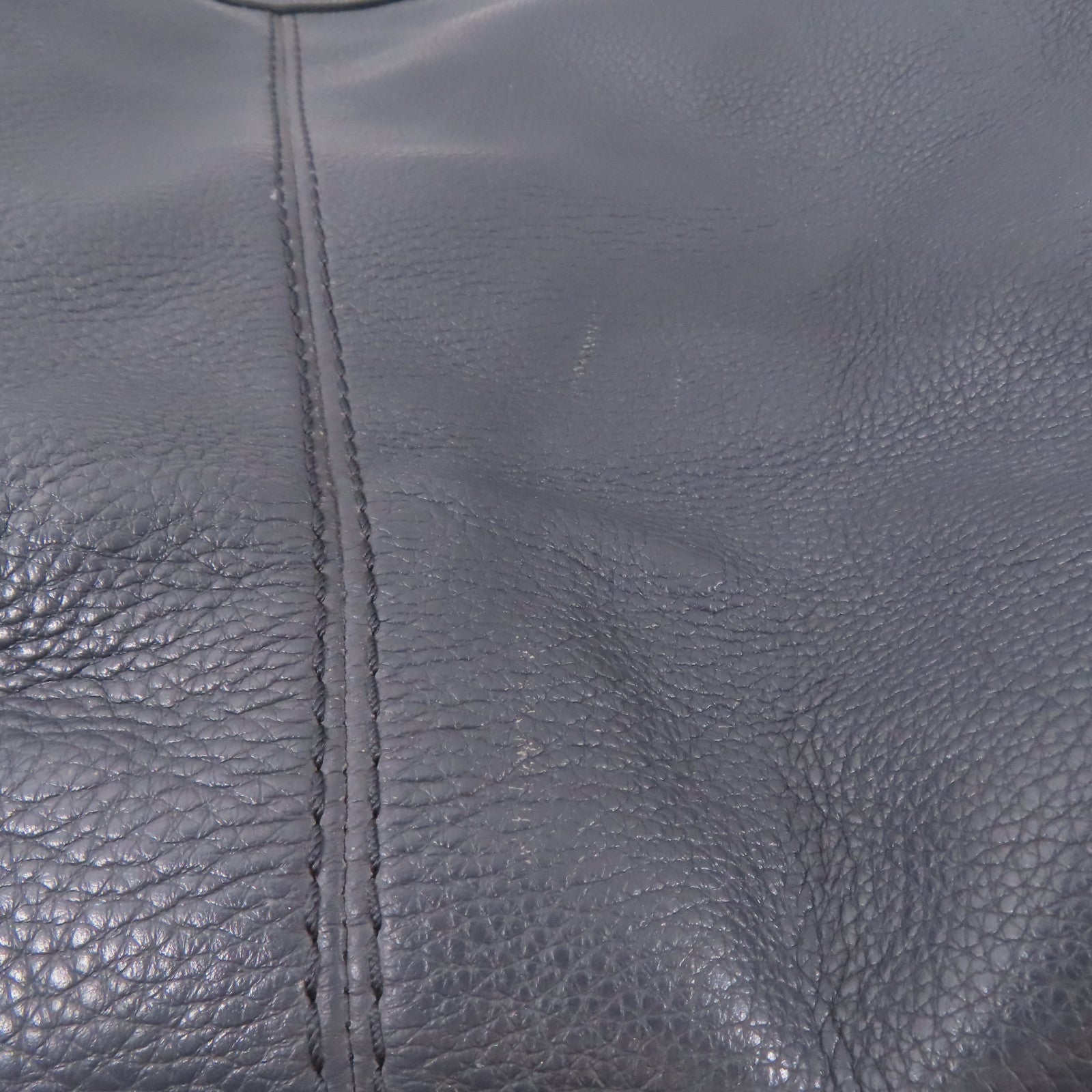 COACH 牛皮皮革Shoulder Bag金扣肩背袋深藍色