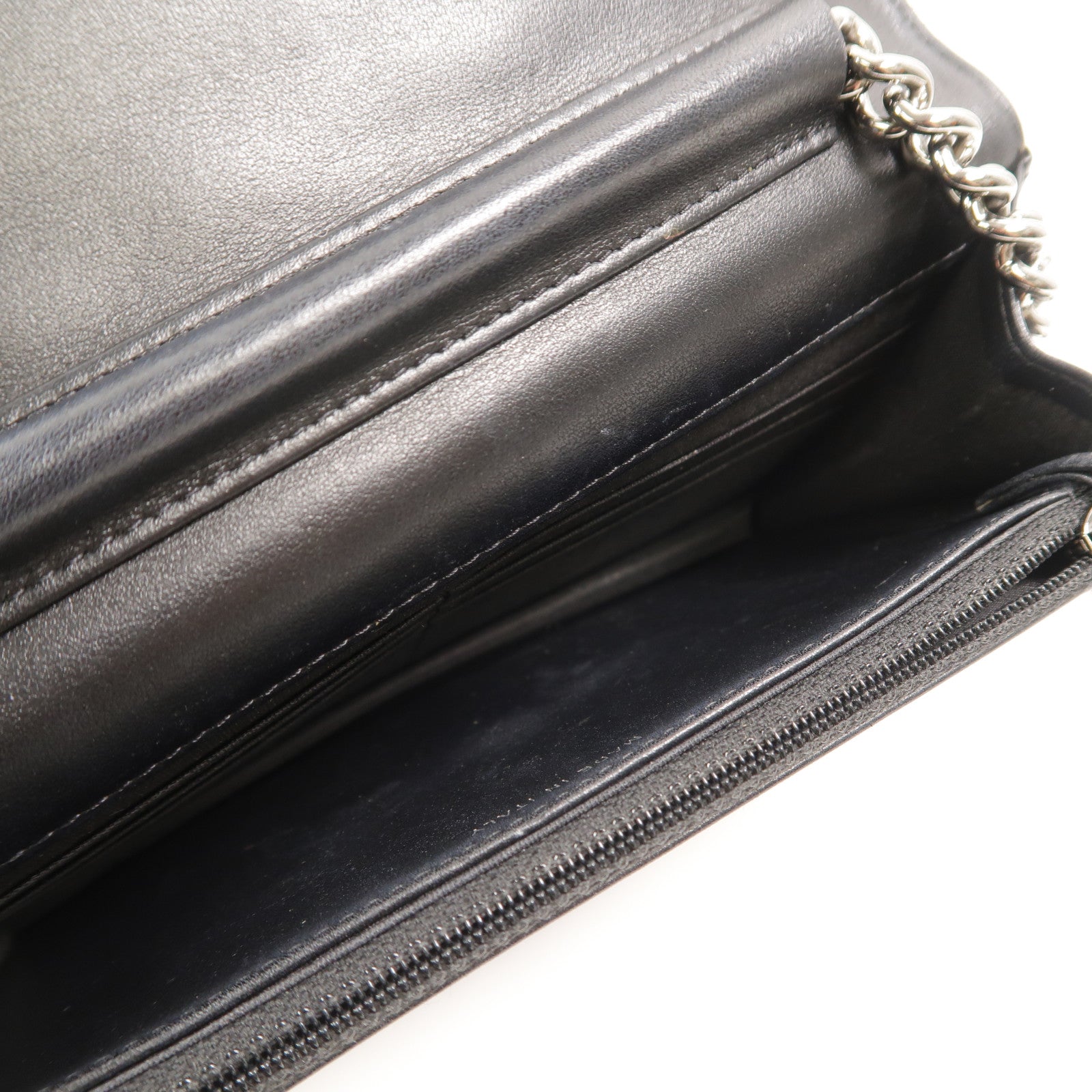 CHANEL 漆皮皮革WOC Wallet On Chain鏈帶肩背袋