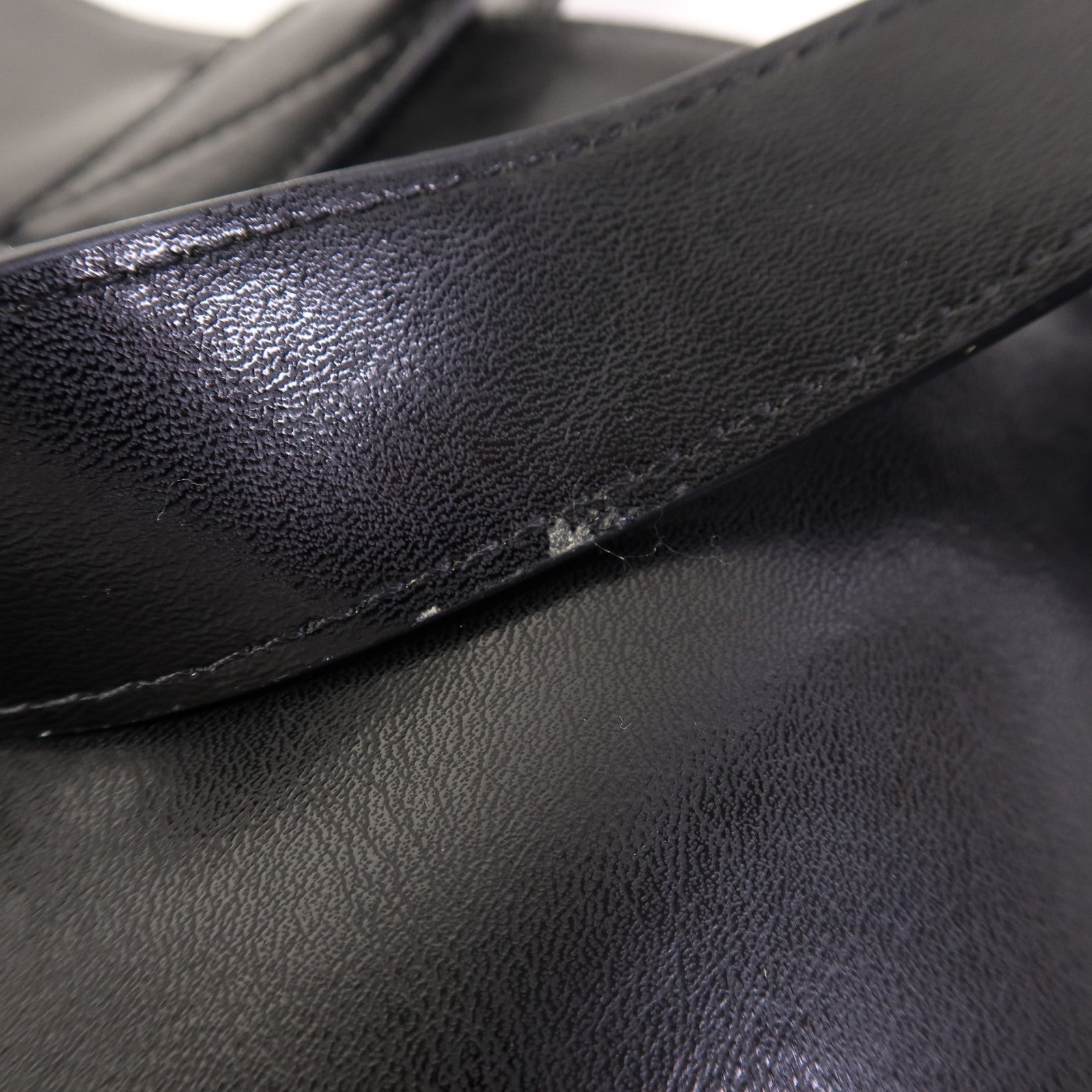 CELINE 牛皮皮革Tote Bag銀扣手挽袋