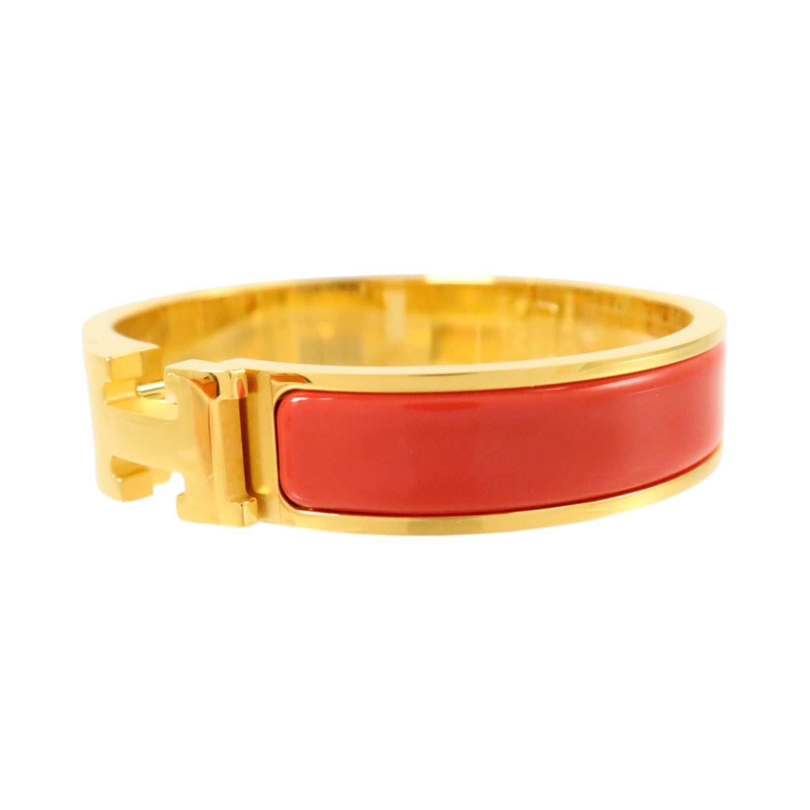 HERMES 金屬/琺瑯Clic-H金扣手鏈