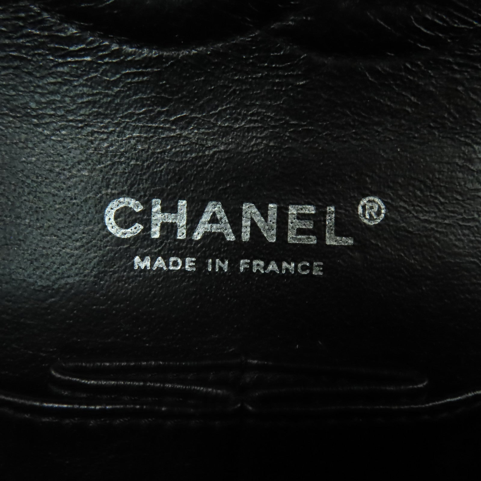 CHANEL 【清倉大減價】菱格漆皮皮革Chain Shoulder銀扣鏈帶肩背袋黑色