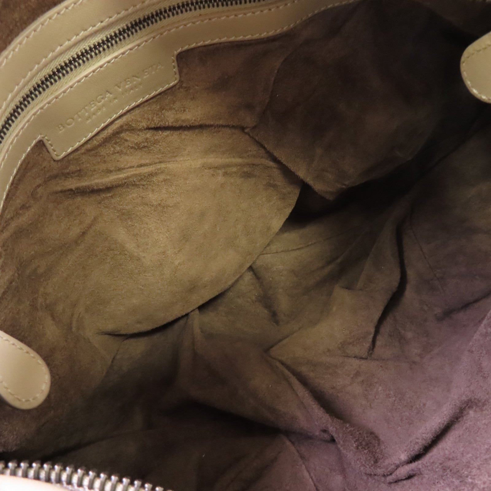 BOTTEGA VENETA 織紋皮革Shoulder Bag肩背袋灰色