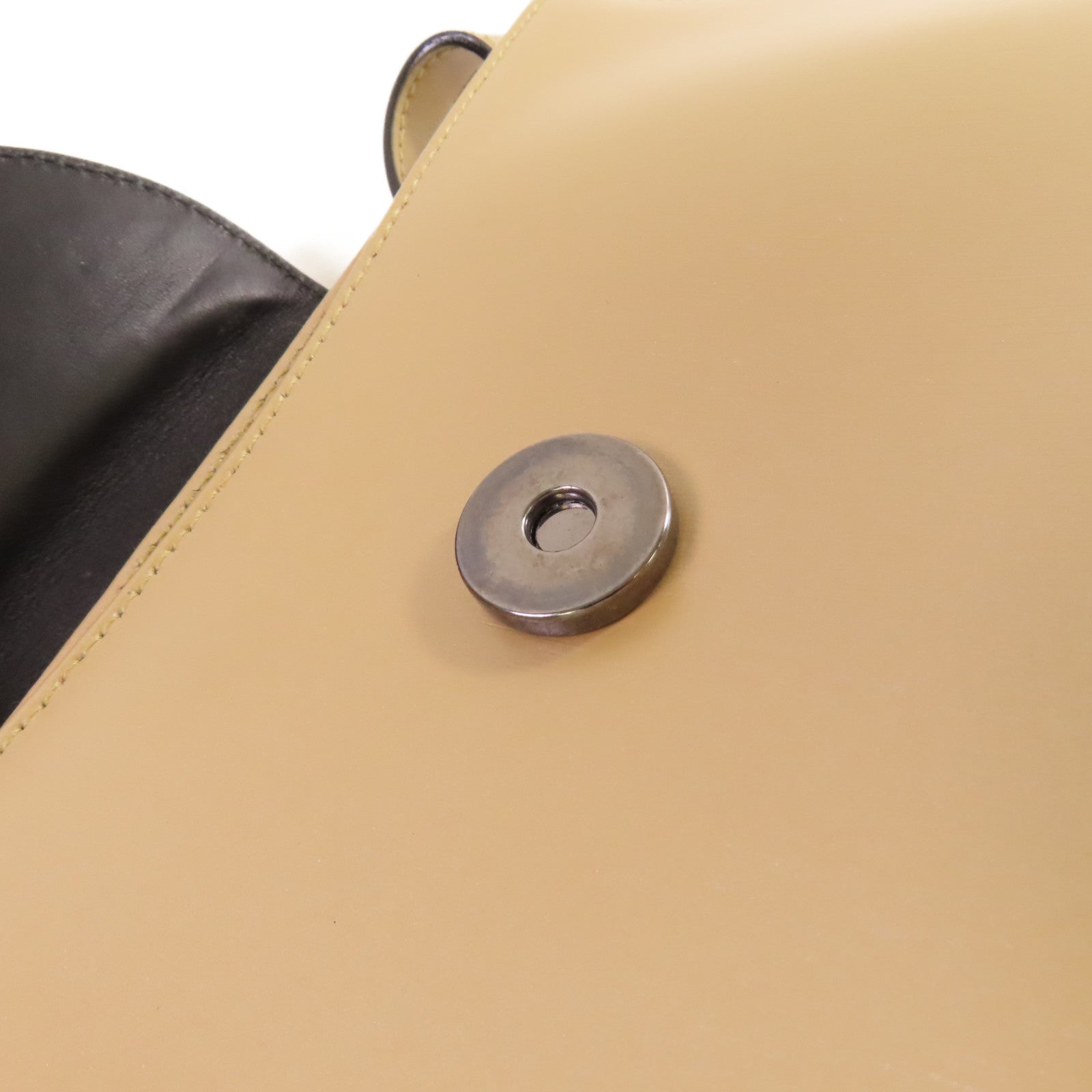 BALLY 牛皮皮革Handbag手挽袋杏色