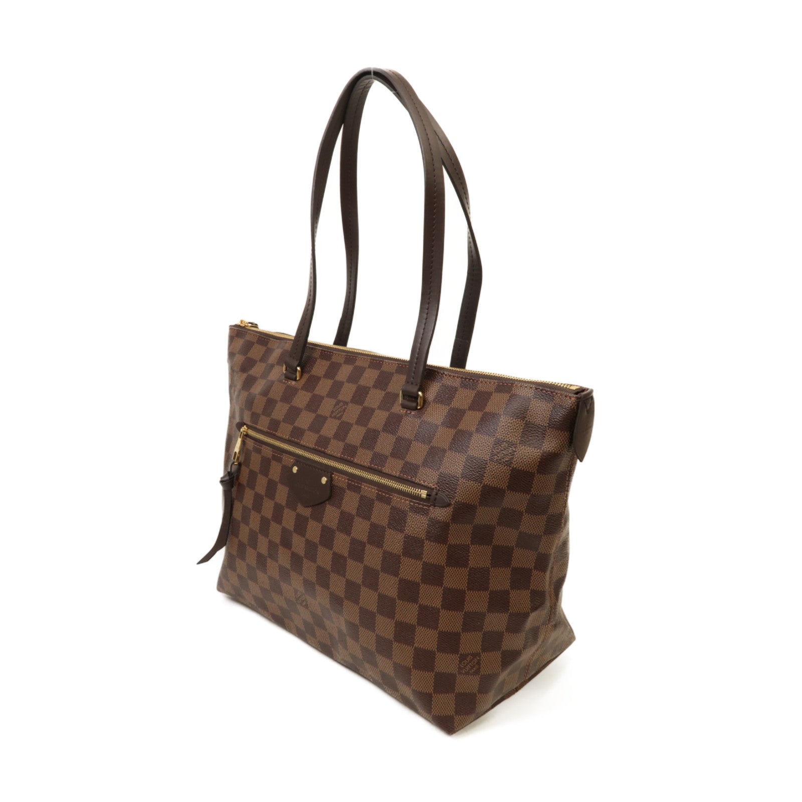 LOUIS VUITTON Damier Lena MM金扣肩背袋啡色