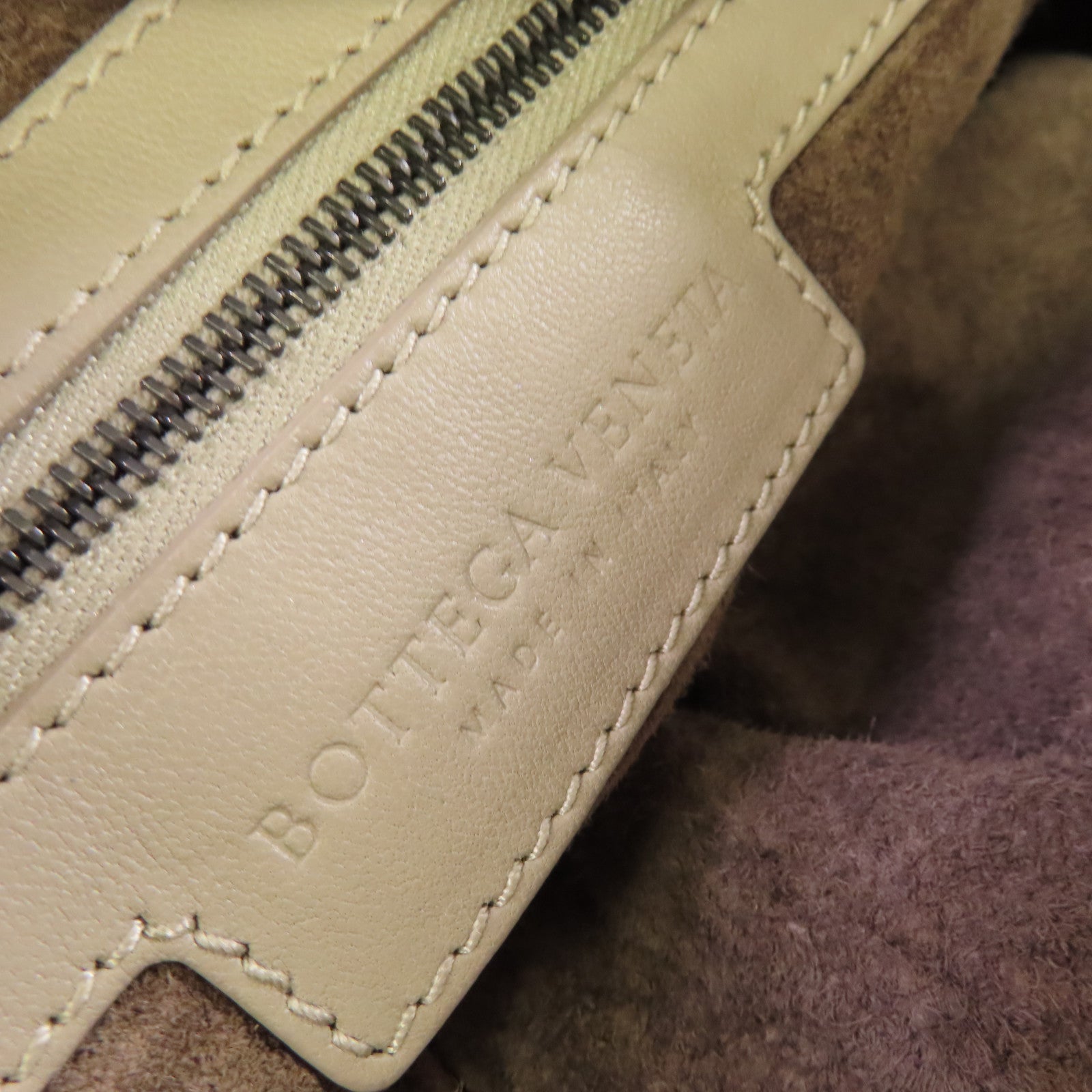 BOTTEGA VENETA 織紋皮革Shoulder Bag肩背袋灰色