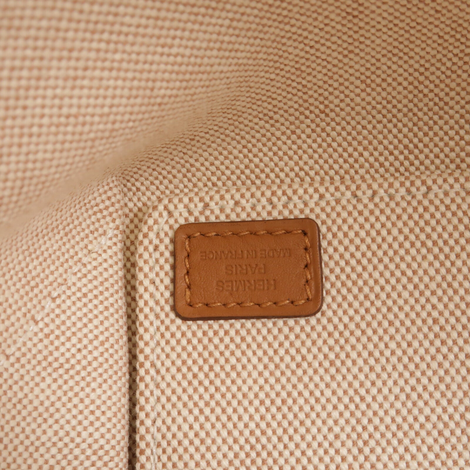 HERMES 帆布/Swift皮革Steeple 25手挽袋Gold/Ecru