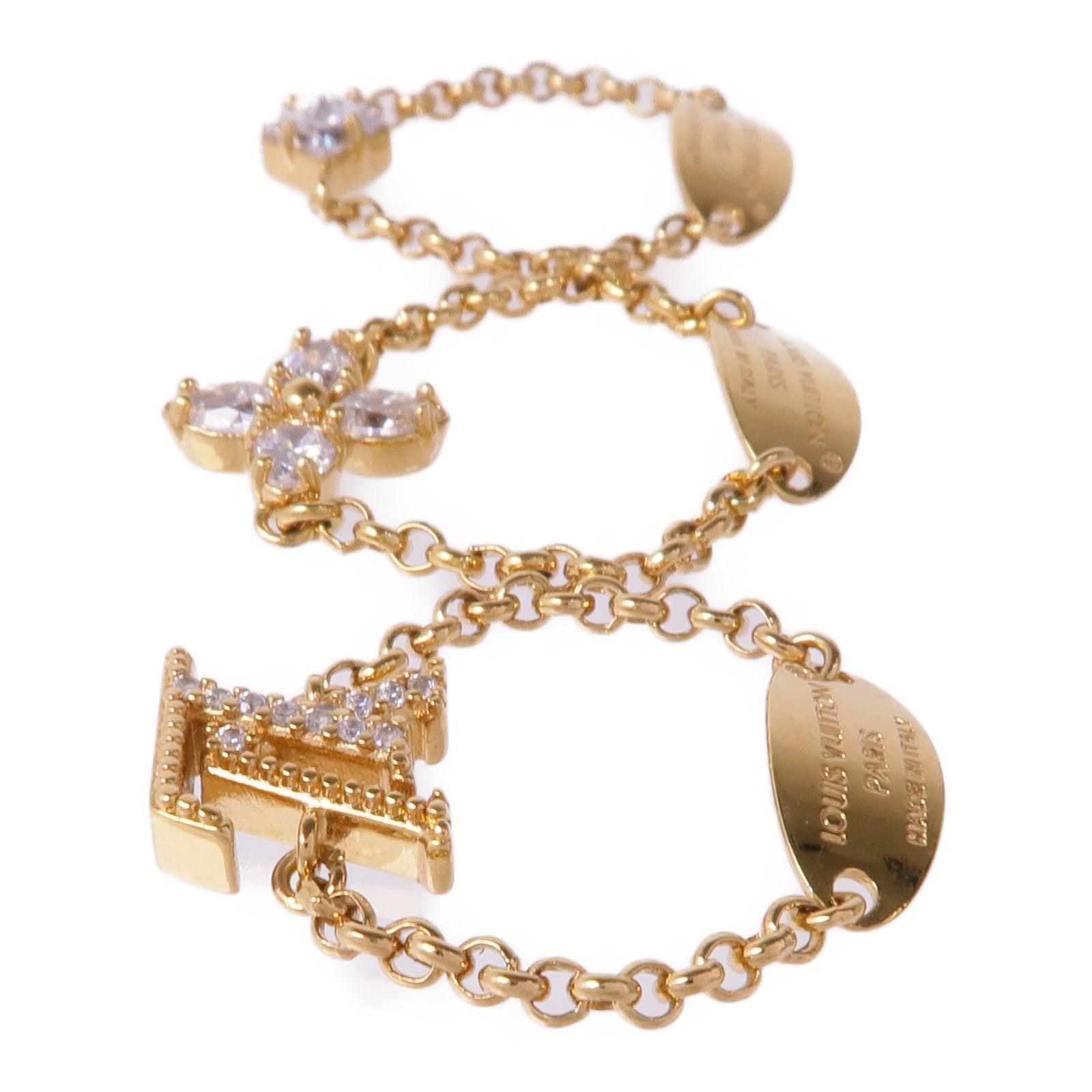 LOUIS VUITTON 金屬Lady LV Ring Set戒指US#7.75