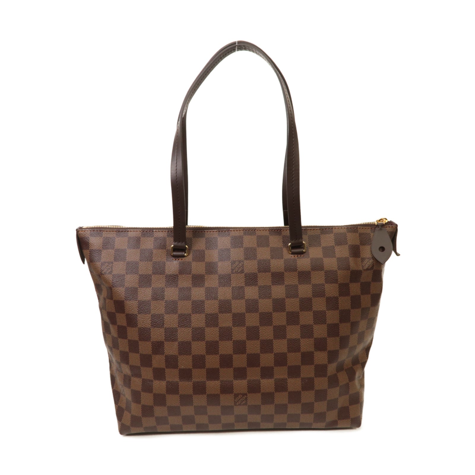 LOUIS VUITTON Damier Lena MM金扣肩背袋啡色