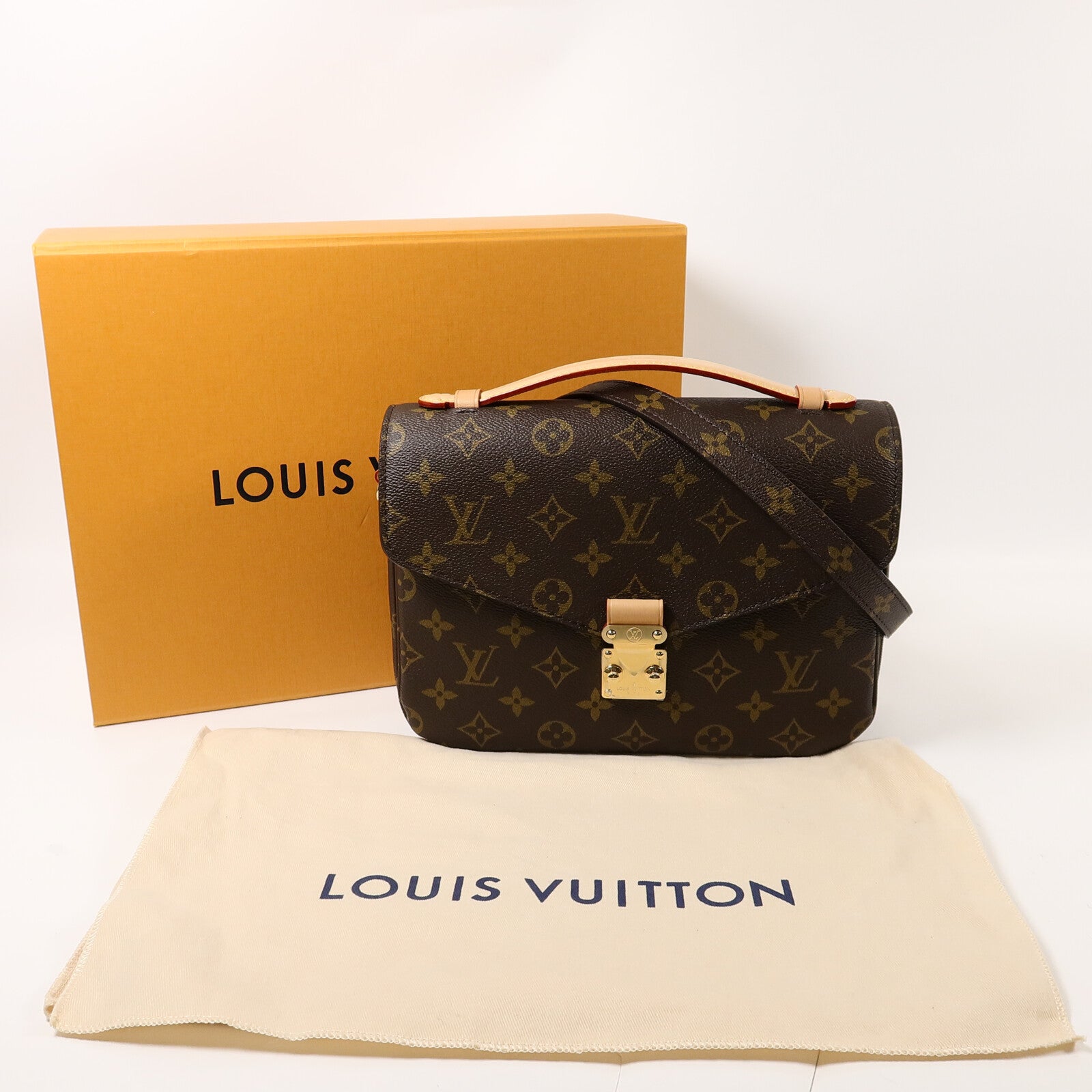 LOUIS VUITTON Monogram Pochette Metis MM手挽肩背兩用袋