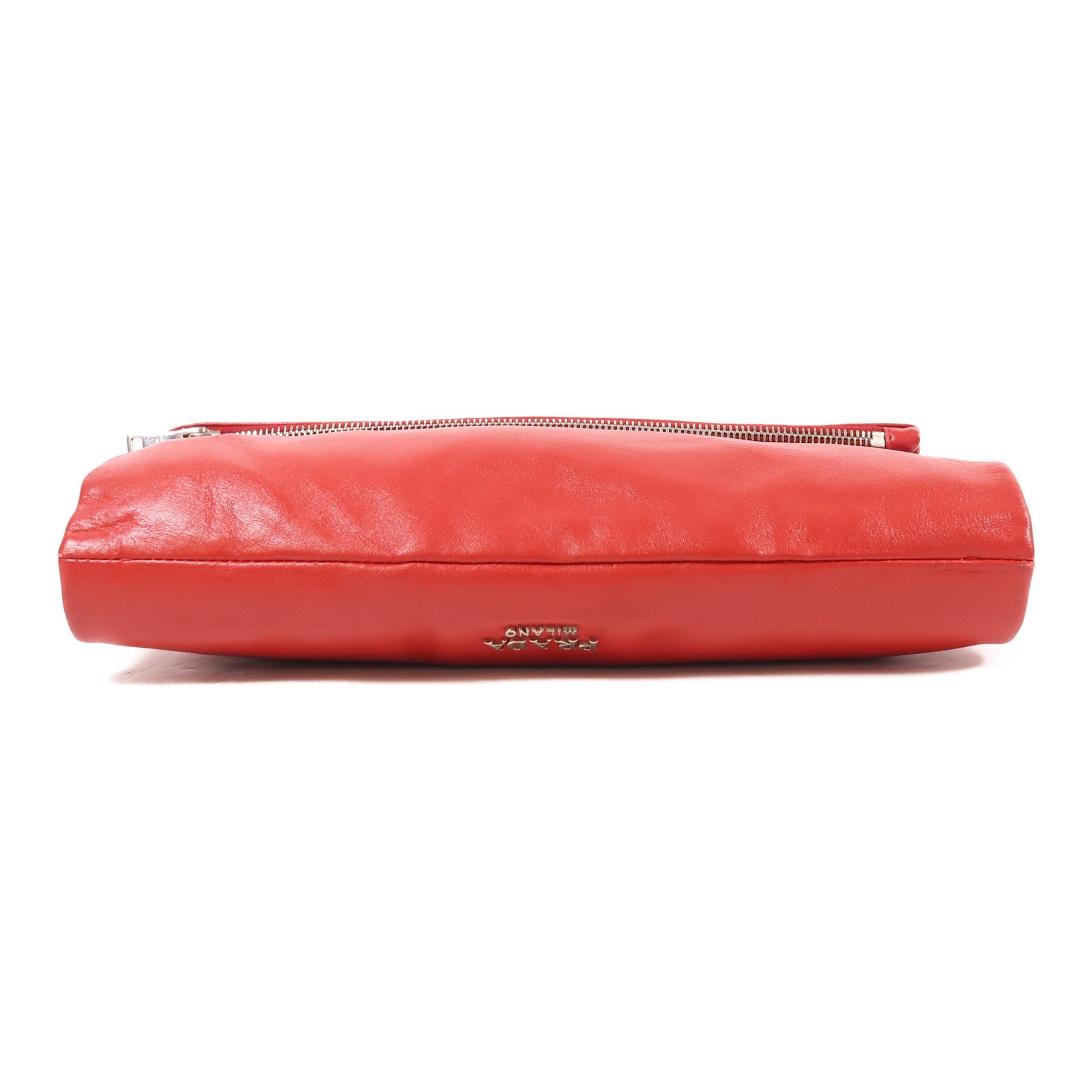 PRADA 牛皮皮革Clutch/Shoulder Bag銀扣手拿包/肩背袋
