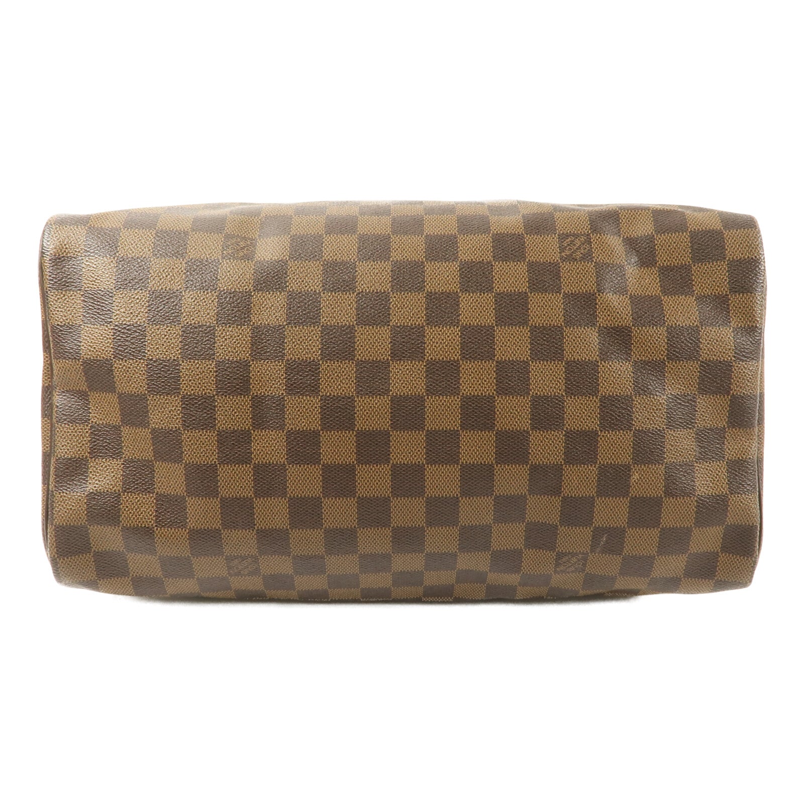 LOUIS VUITTON Damier Speedy 35手挽袋棕色