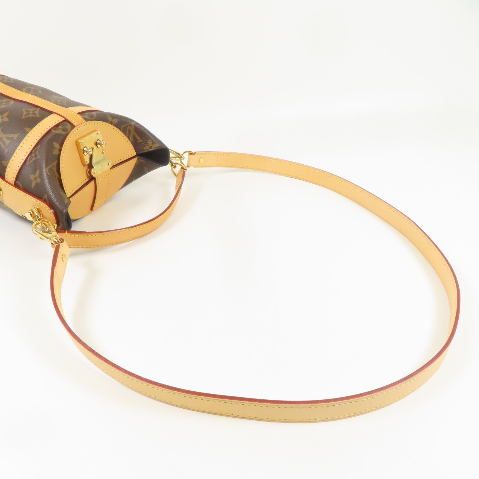 LOUIS VUITTON 【激減優惠】Monogram Duffle金扣手挽肩背兩用袋棕色