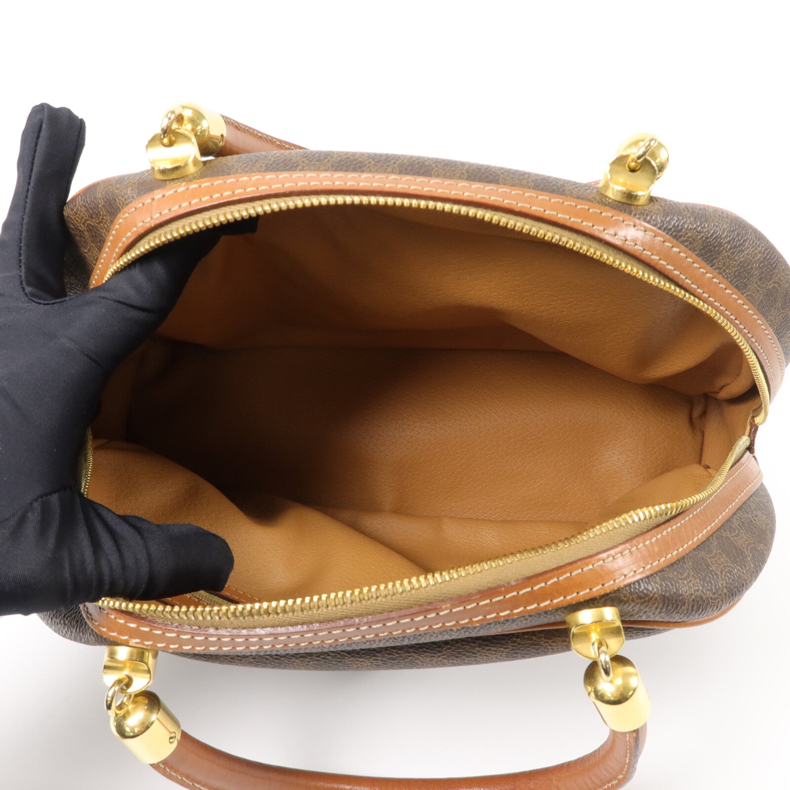 CELINE 塗層帆布Macadam Vintage Hand Bag手挽袋