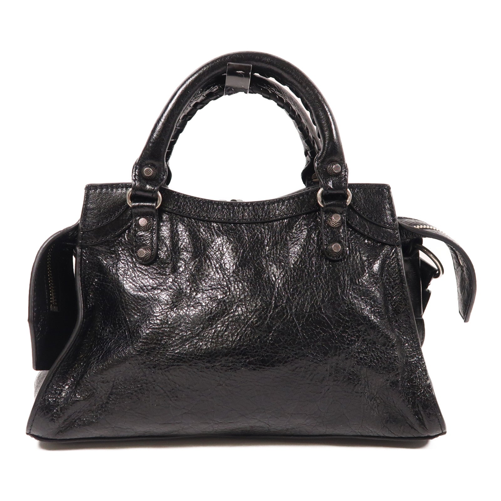 BALENCIAGA 牛皮皮革Neo Cagole XS銀扣手挽肩背兩用袋
