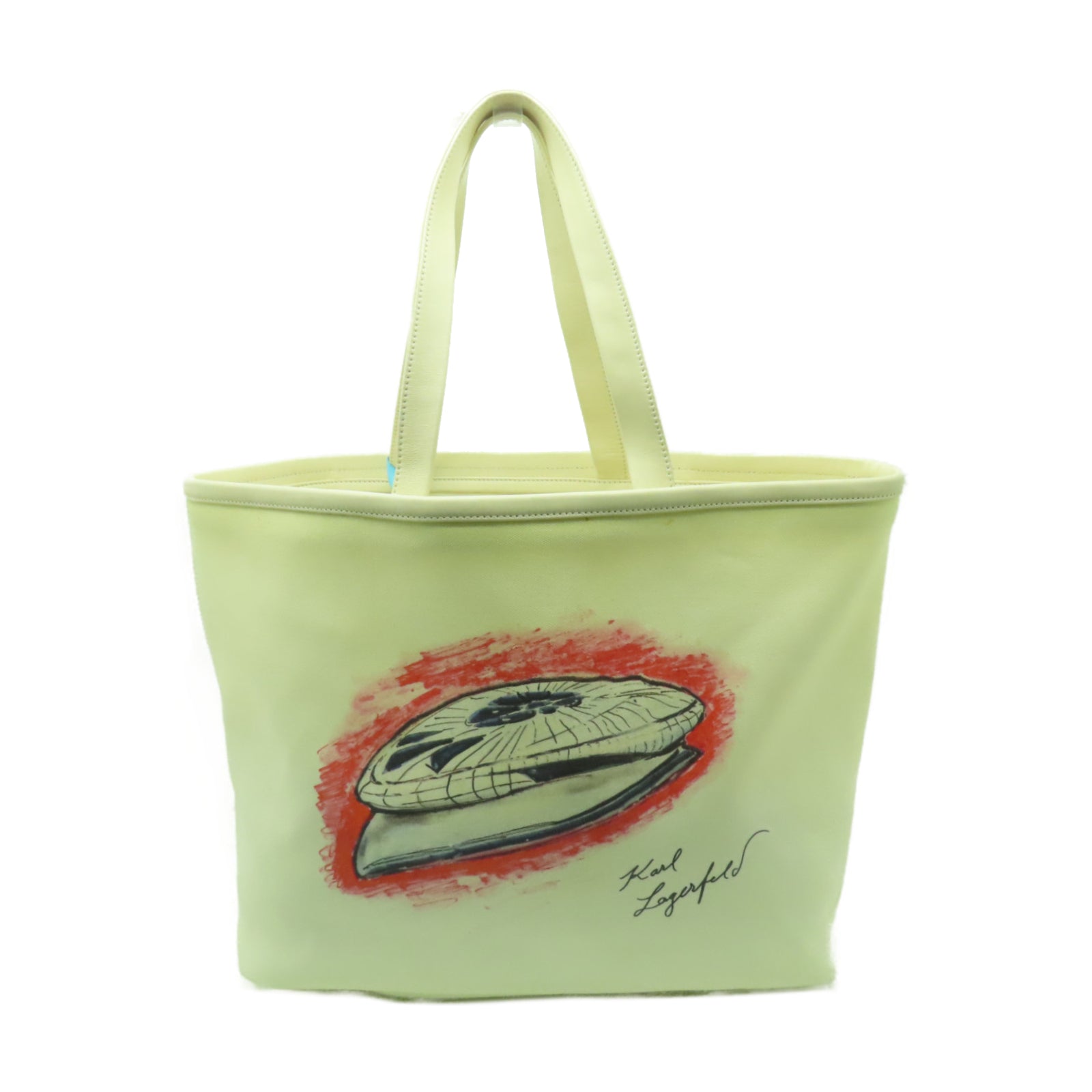 CHANEL **【清倉大減價】塗層帆布Tote Bag手挽袋白色