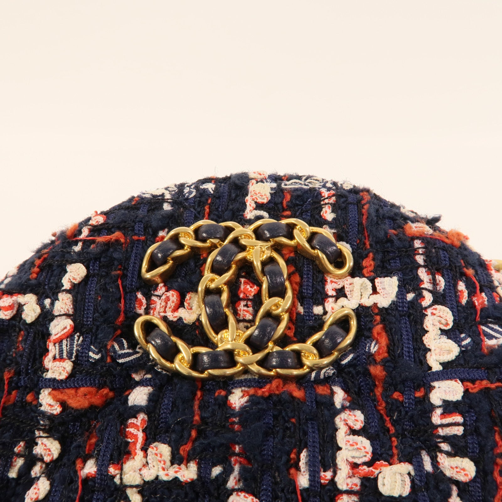 CHANEL Tweed Chain Shoulder肩背袋