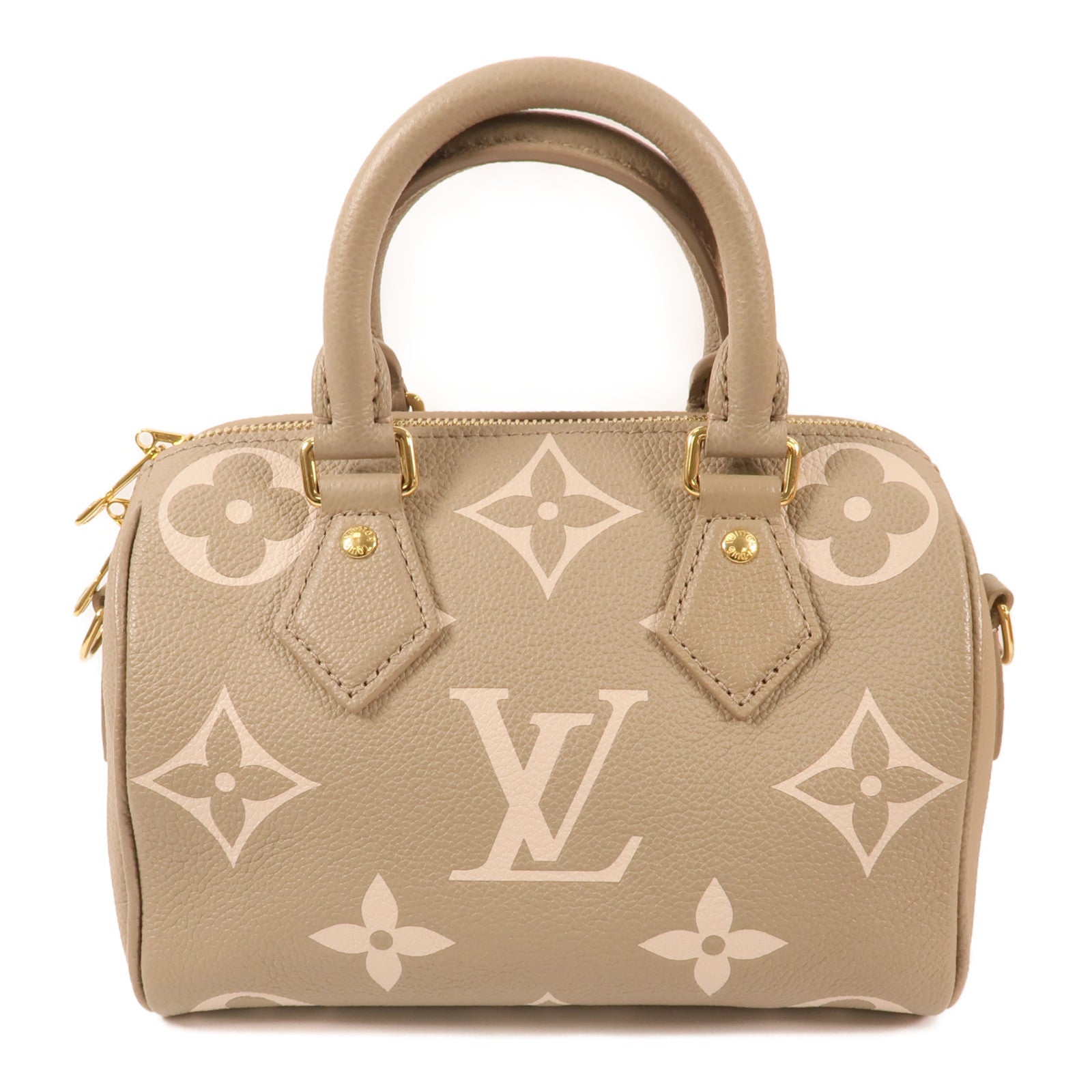 LOUIS VUITTON Monogram Empreinte Speedy Bandouliere 20金扣手挽肩背兩用袋