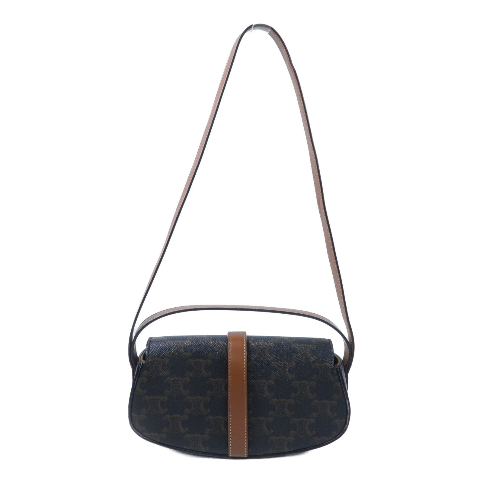 CELINE 塗層帆布Clutch On Strap Tabou手挽肩背兩用袋