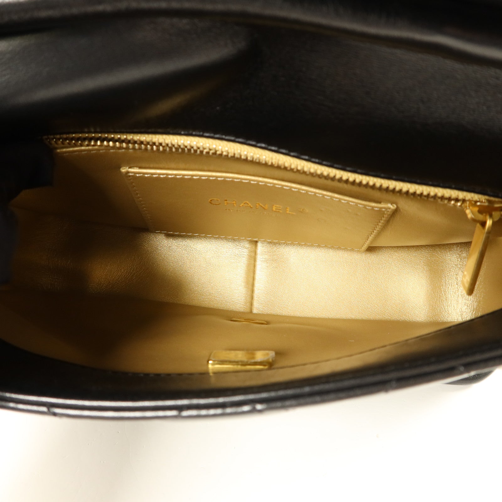 CHANEL 羊皮皮革Chain Shoulder Bag金扣鏈帶肩背袋
