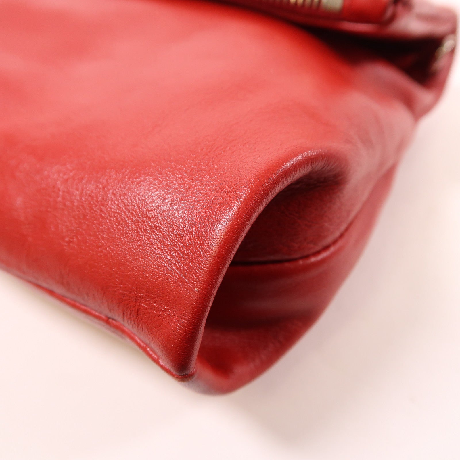 PRADA 牛皮皮革Clutch/Shoulder Bag銀扣手拿包/肩背袋